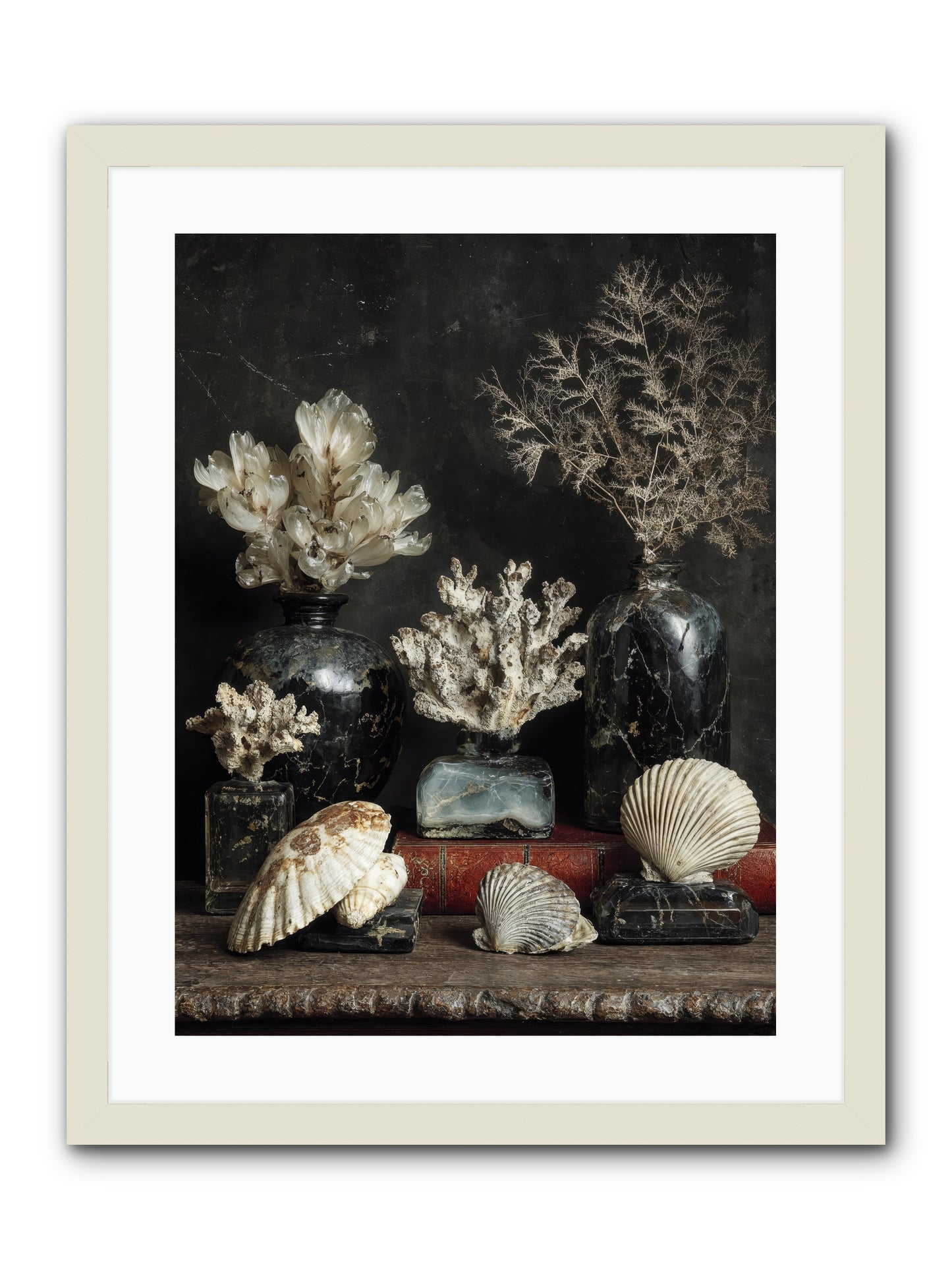 Saltwater Sonnets -- Framed Print - White 18x24