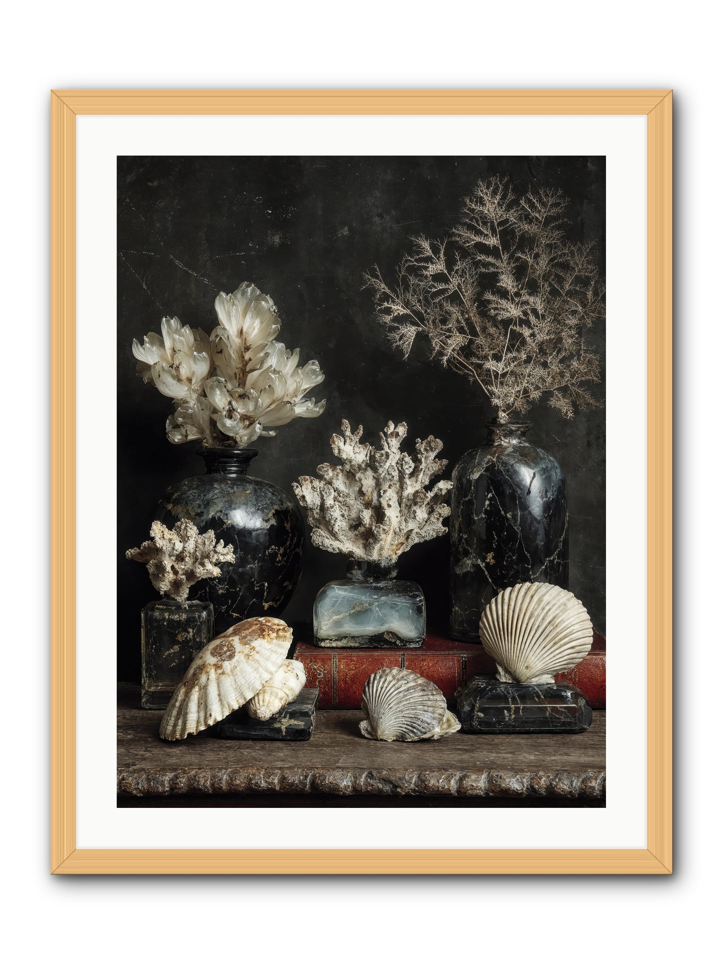 Saltwater Sonnets -- Framed Print - Natural 24x32