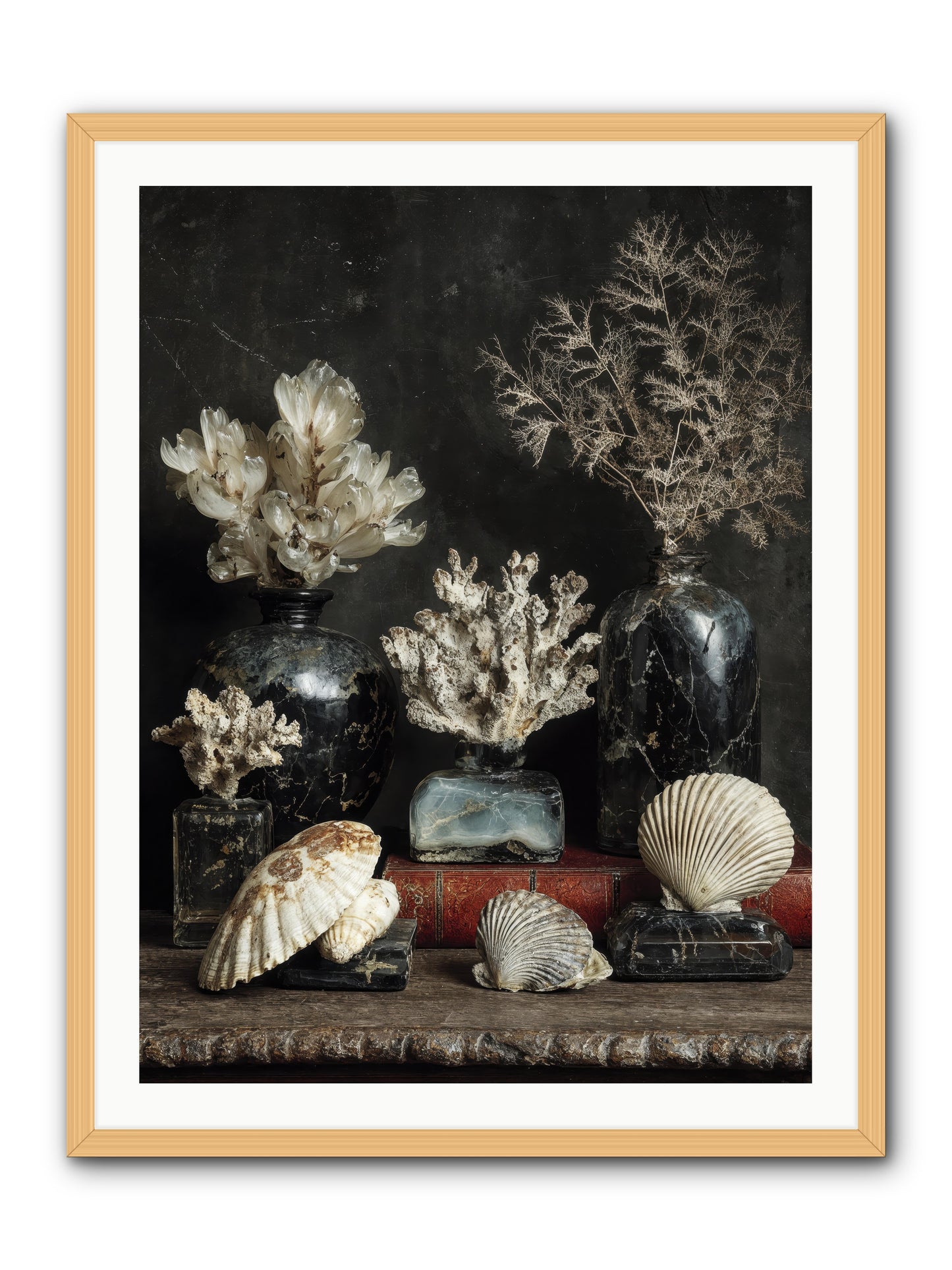 Saltwater Sonnets -- Framed Print - Natural 30x40
