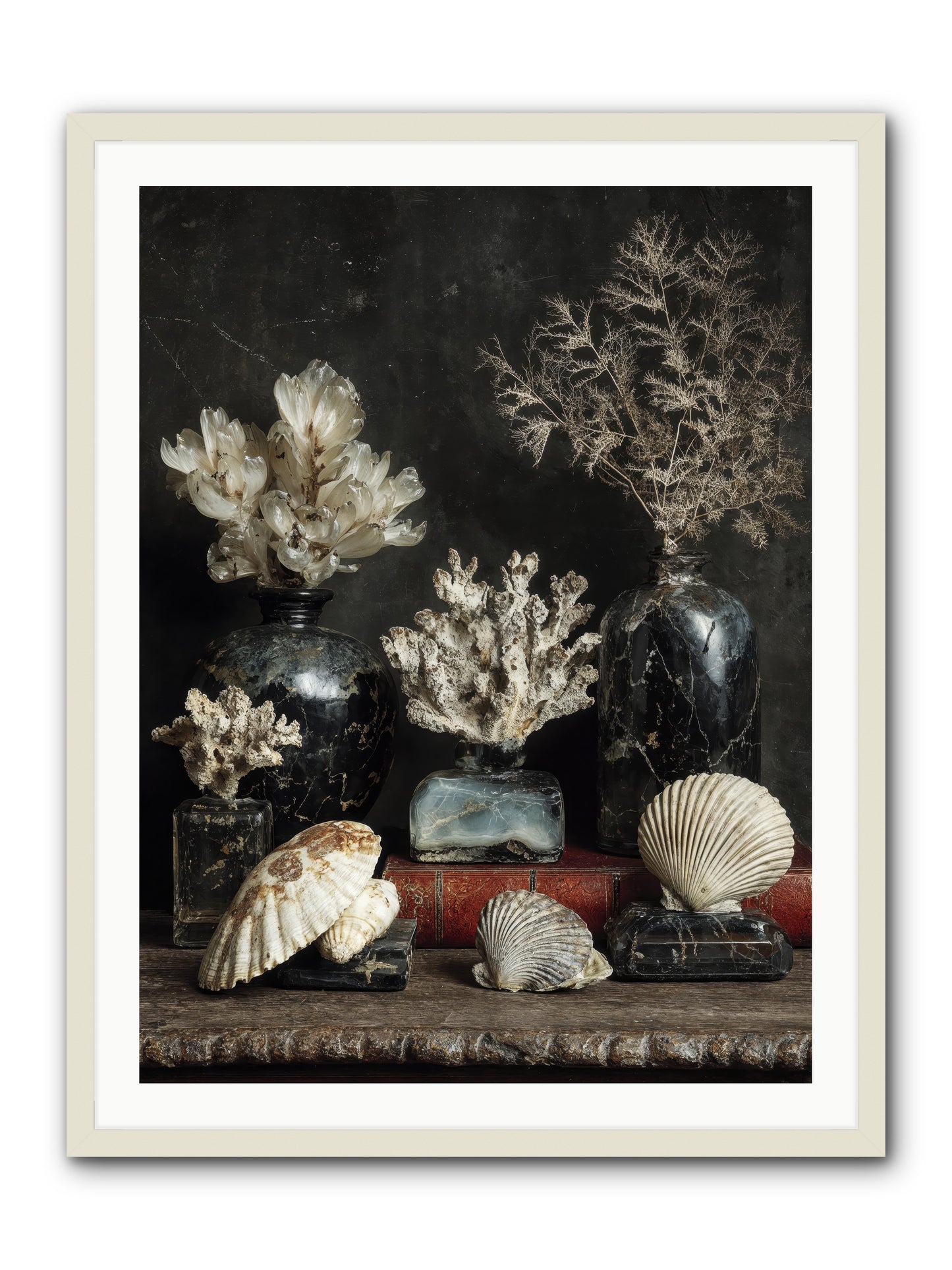 Saltwater Sonnets -- Framed Print - White 30x40