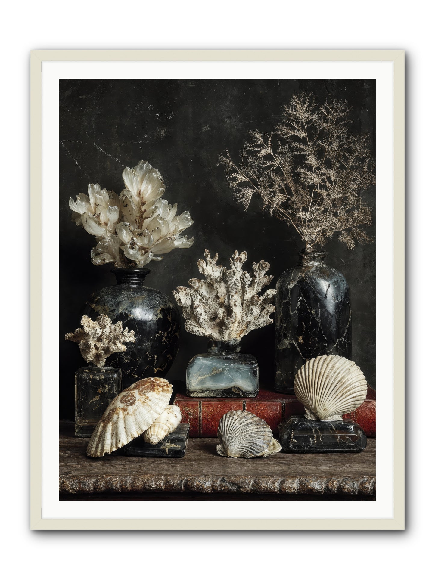 Saltwater Sonnets -- Framed Print - White 36x48