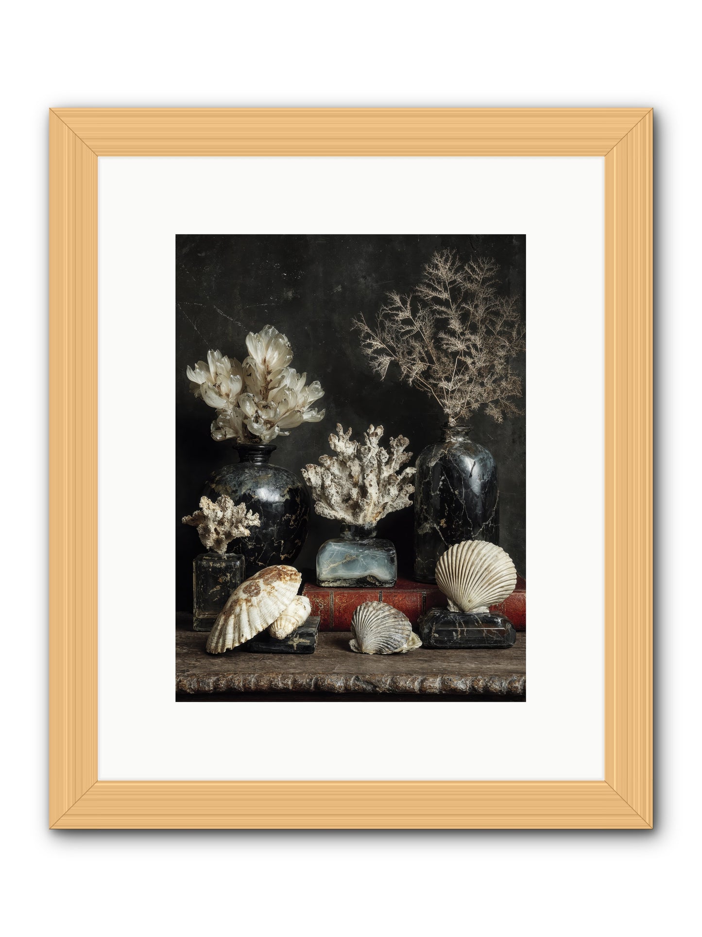 Saltwater Sonnets -- Framed Print - Natural 9x12