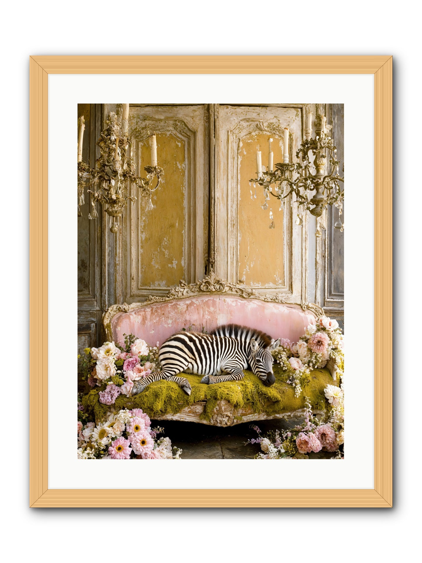 Sanctuary Of Wild Wonder -- Framed Print - Natural 18x24