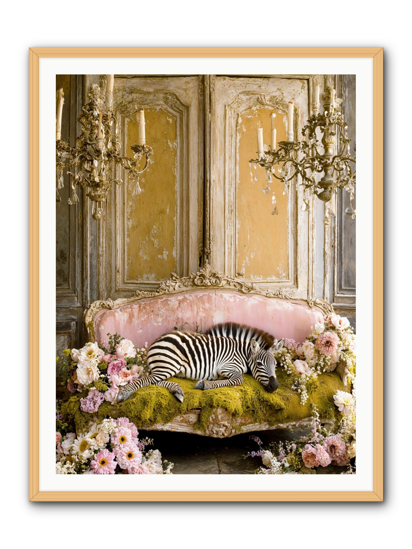 Sanctuary Of Wild Wonder -- Framed Print - Natural 36x48