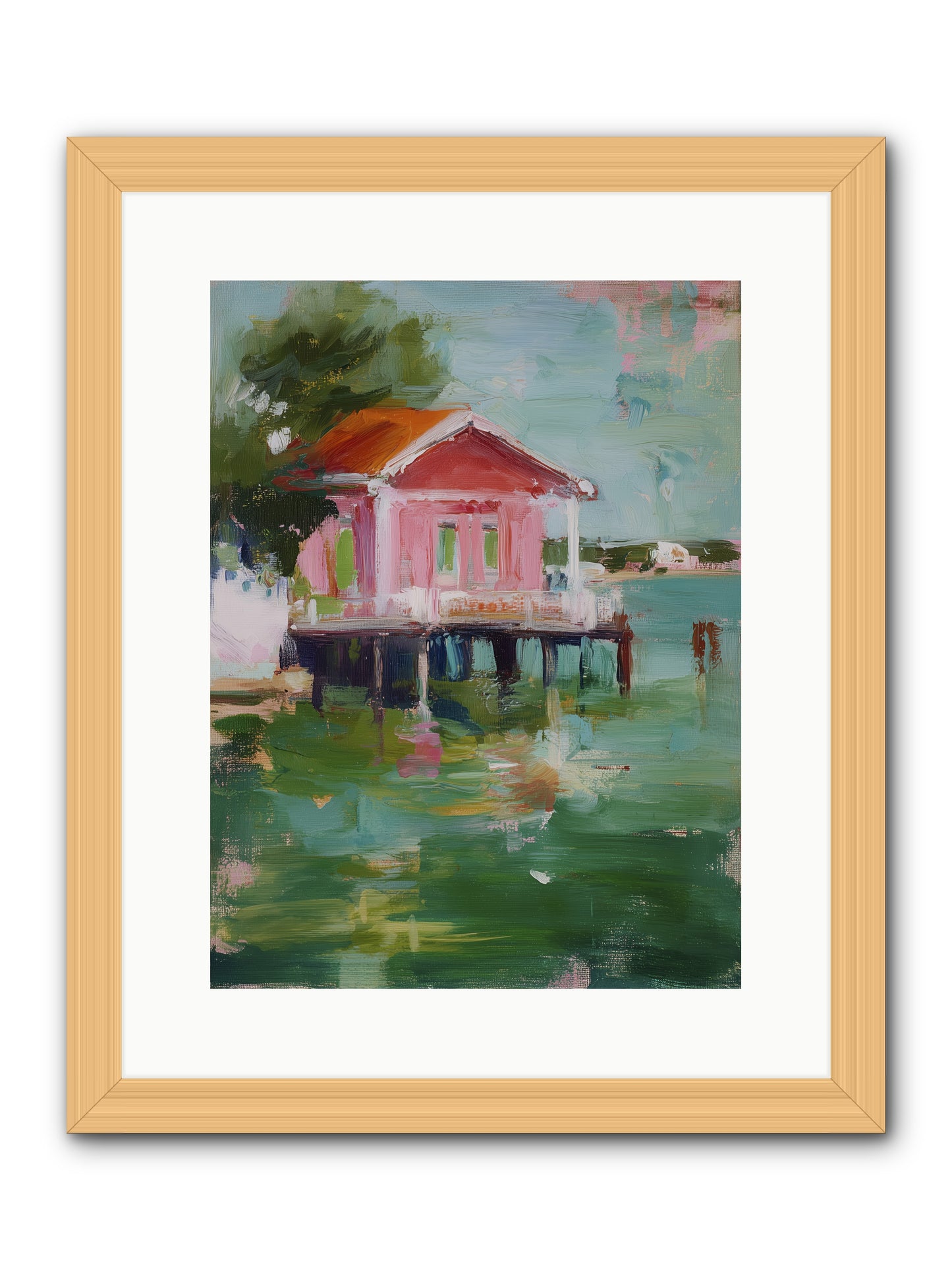 Sanctuary Serenaded -- Framed Print - Natural 12x16