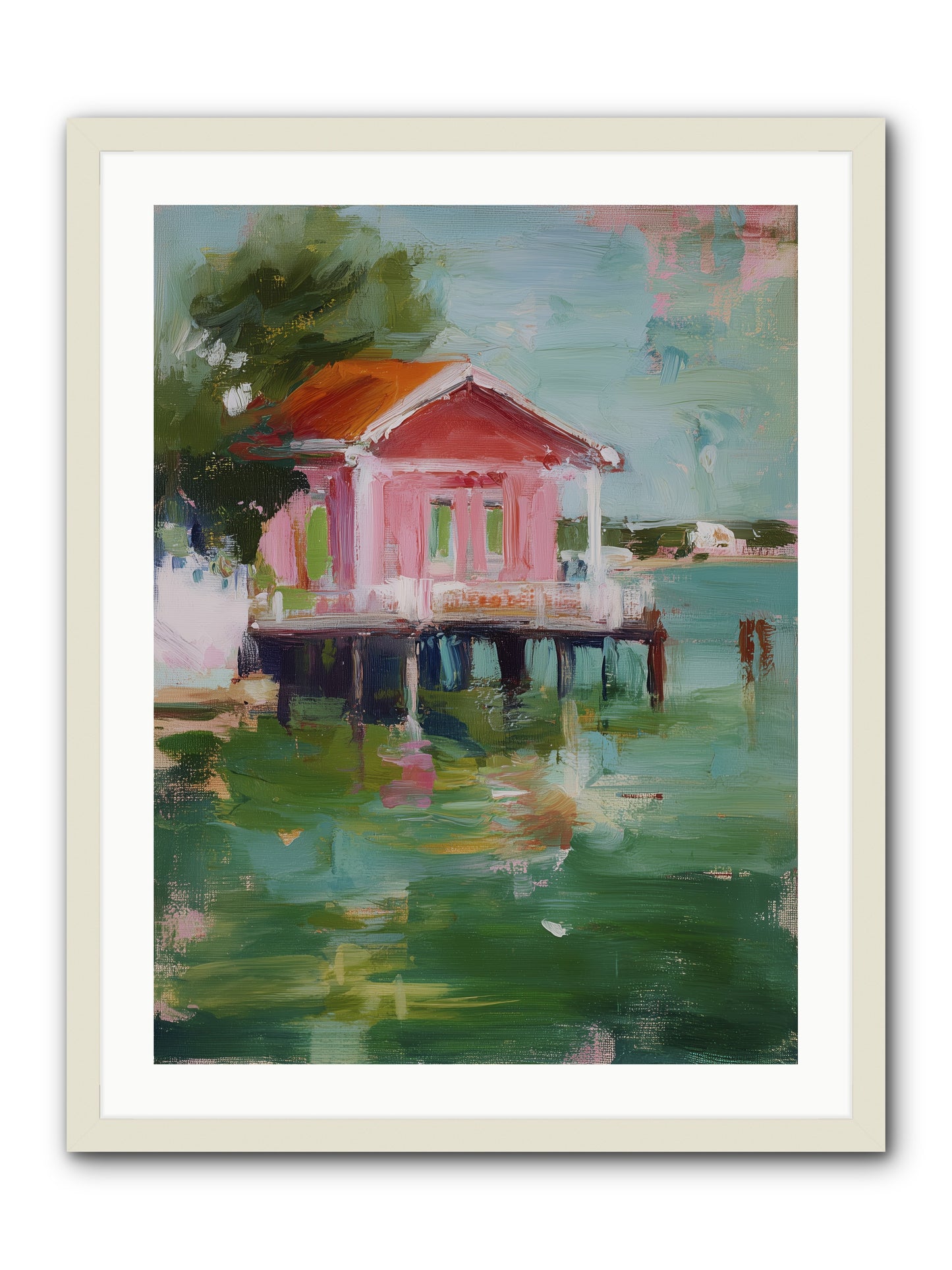 Sanctuary Serenaded -- Framed Print - White 24x32