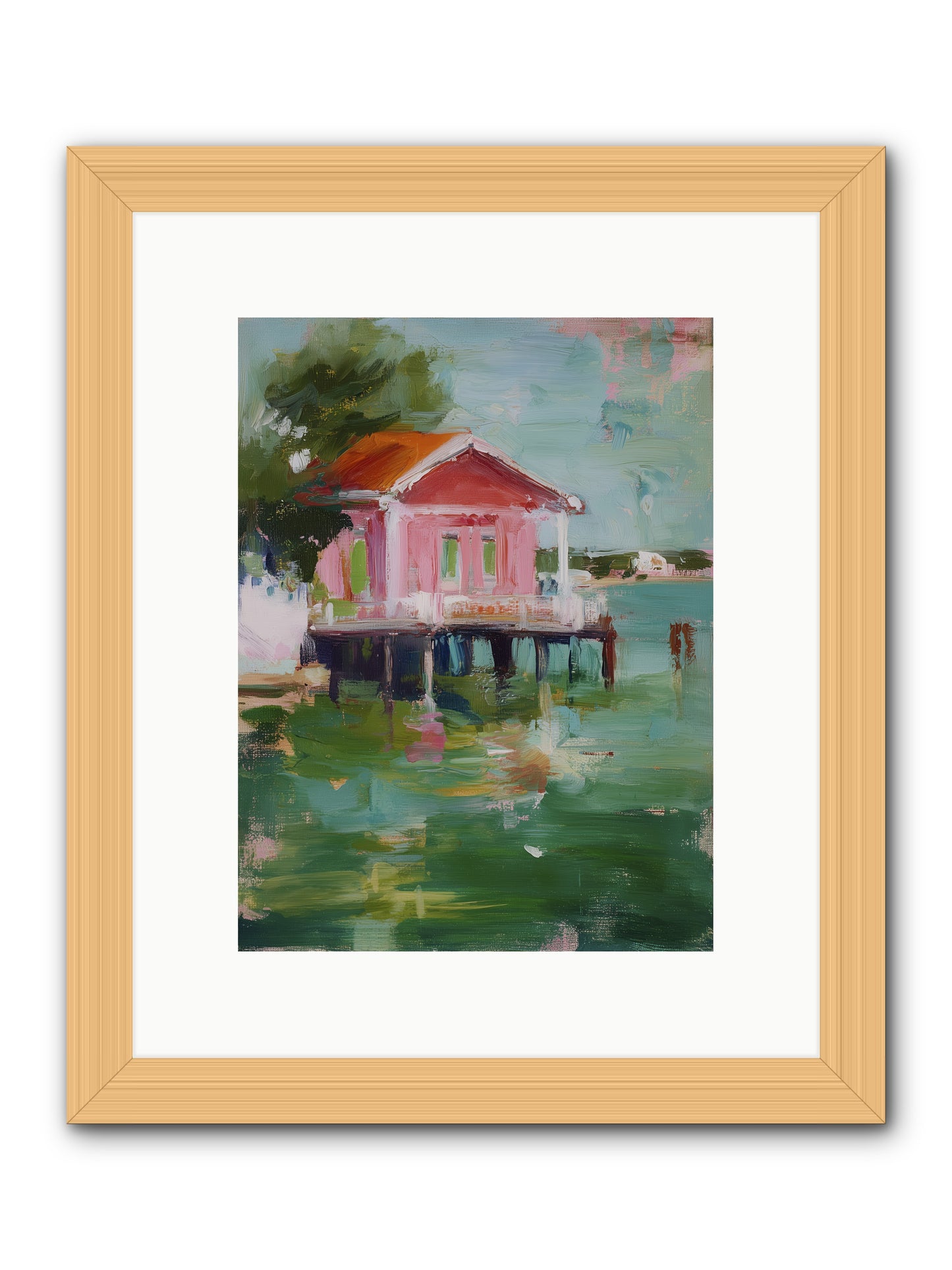 Sanctuary Serenaded -- Framed Print - Natural 9x12