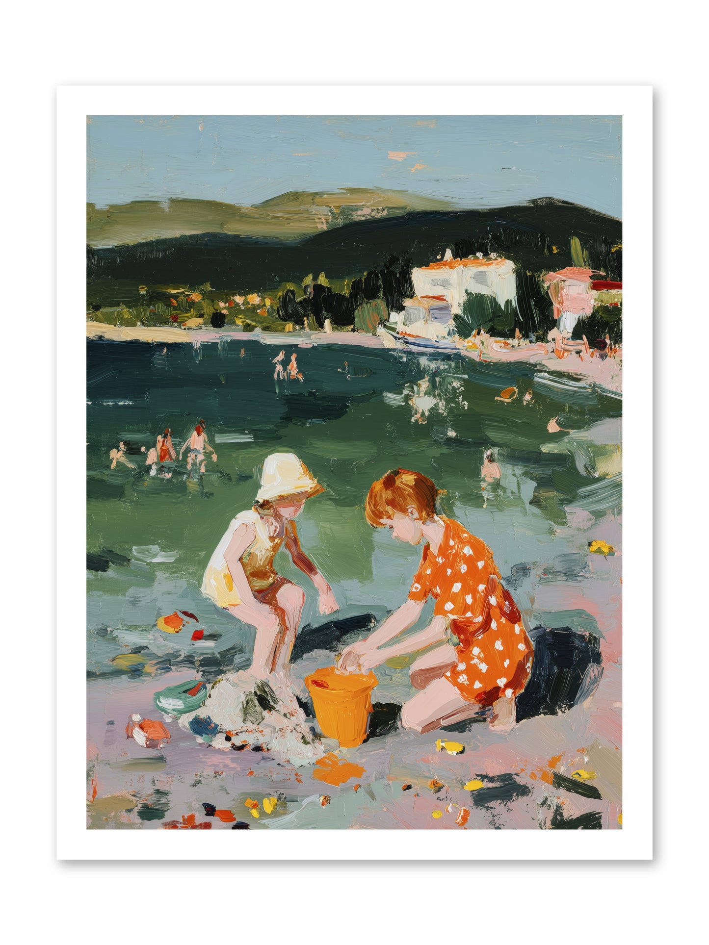 Sand Between Toes -- Loose Canvas Print 18x24
