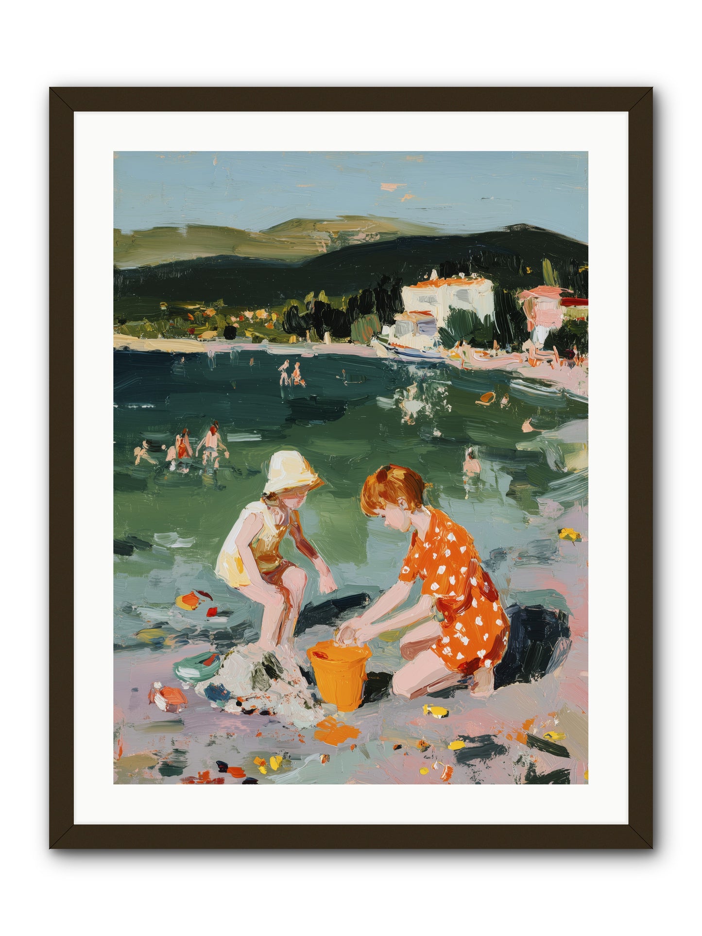 Sand Between Toes -- Framed Print - Black 24x32