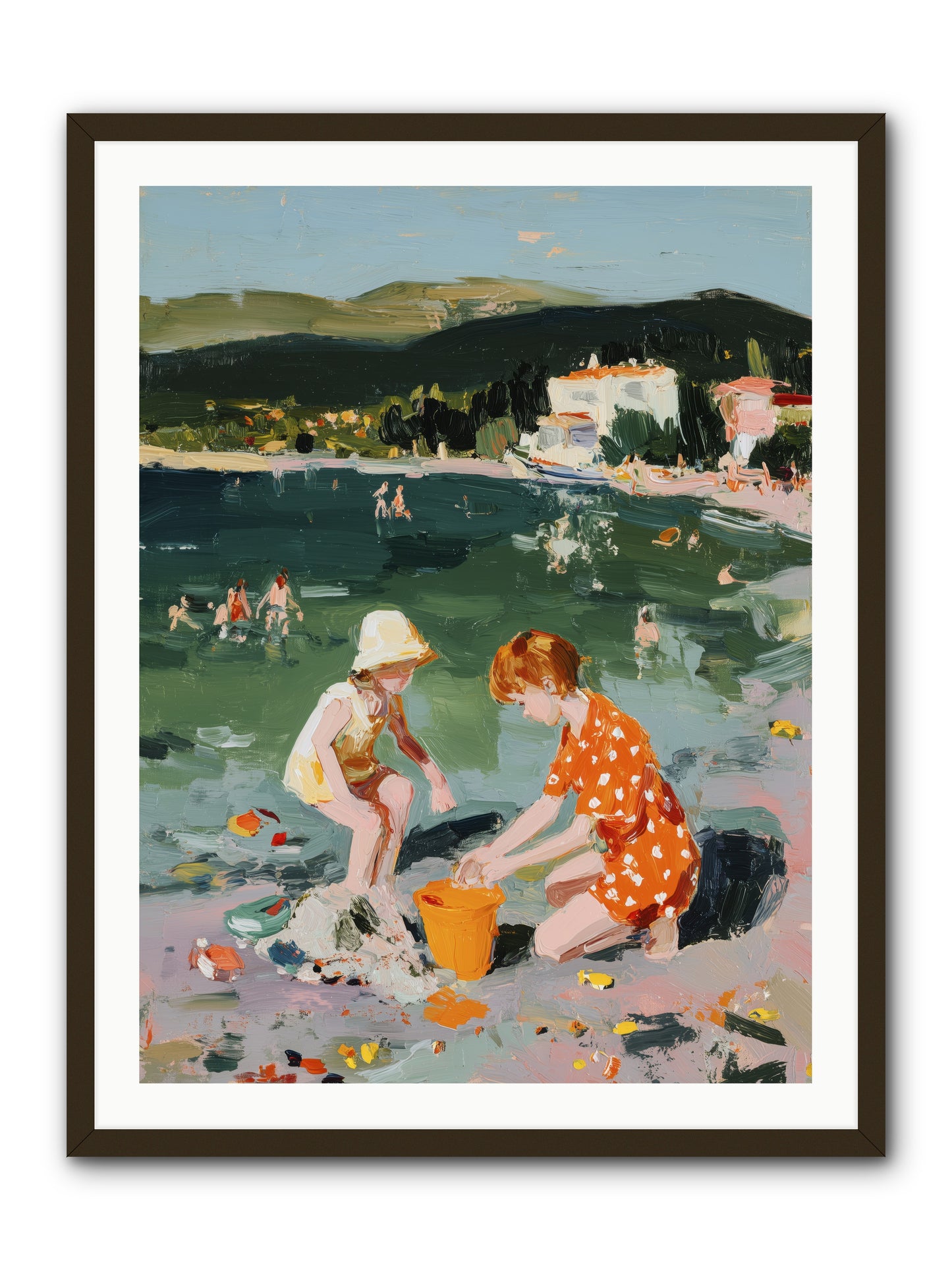 Sand Between Toes -- Framed Print - Black 30x40