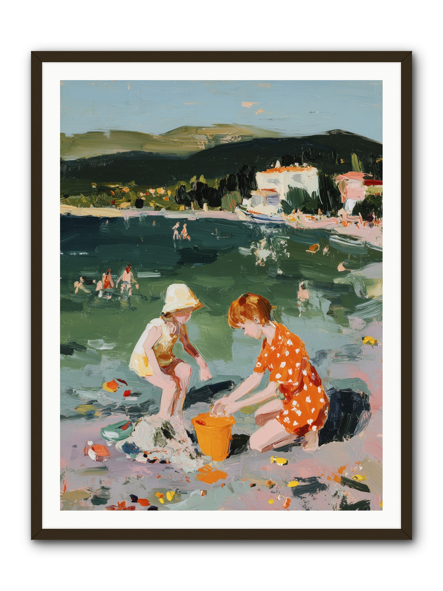 Sand Between Toes -- Framed Print - Black 36x48