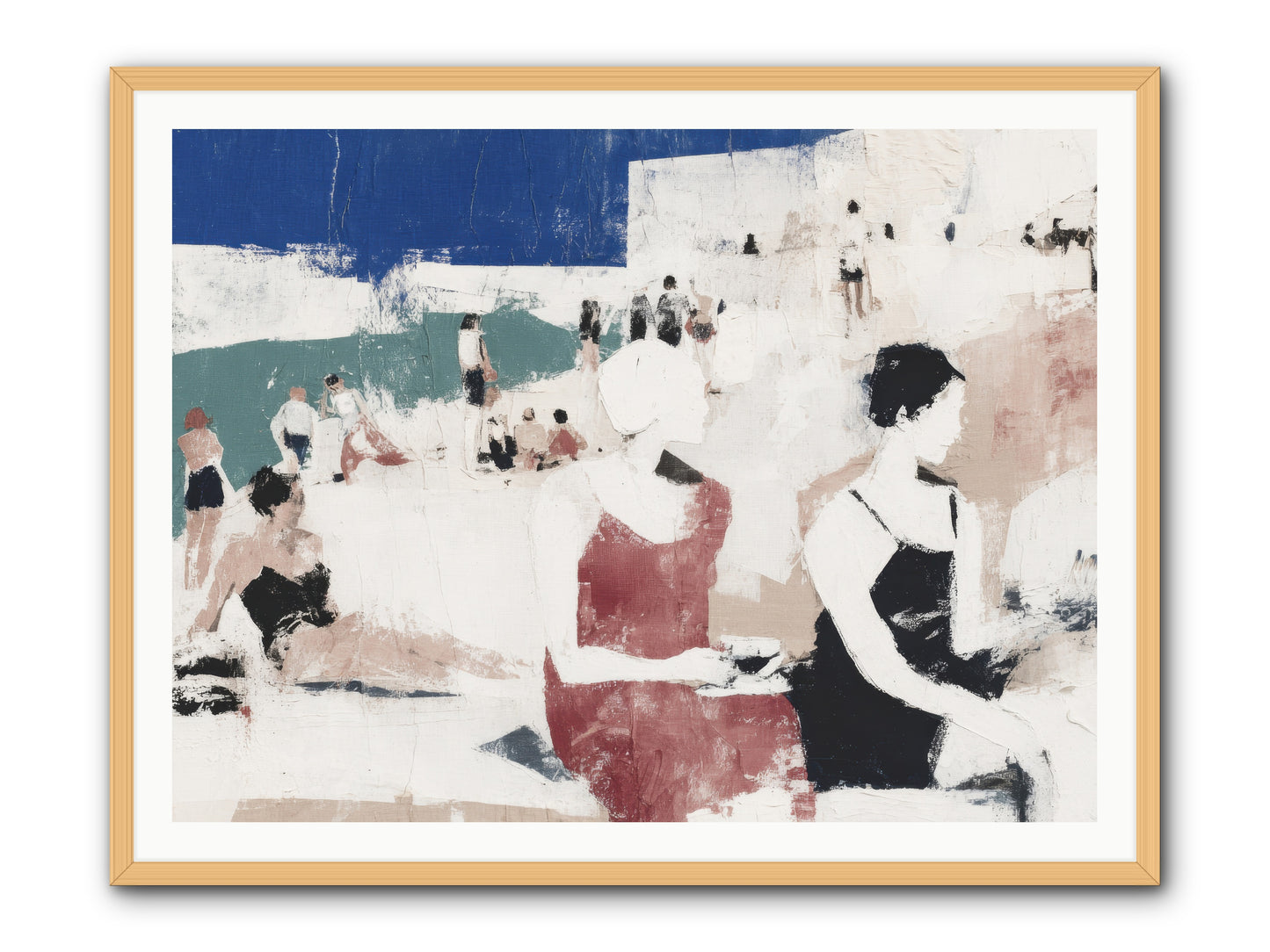 Sand-kissed No.2 -- Framed Print - Natural 48x36