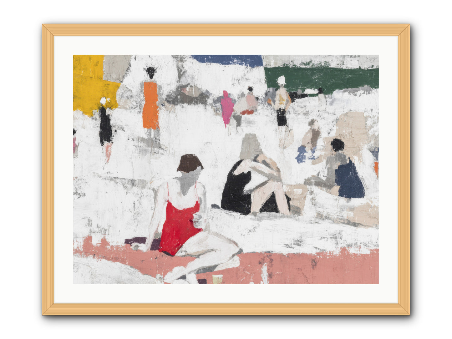 Sand-kissed No.4 -- Framed Print - Natural 32x24