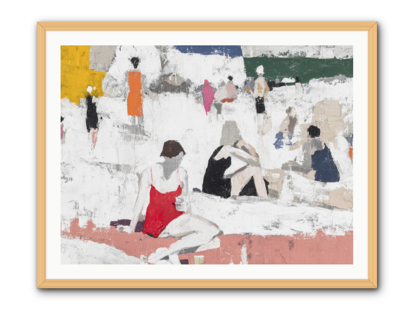 Sand-kissed No.4 -- Framed Print - Natural 40x30