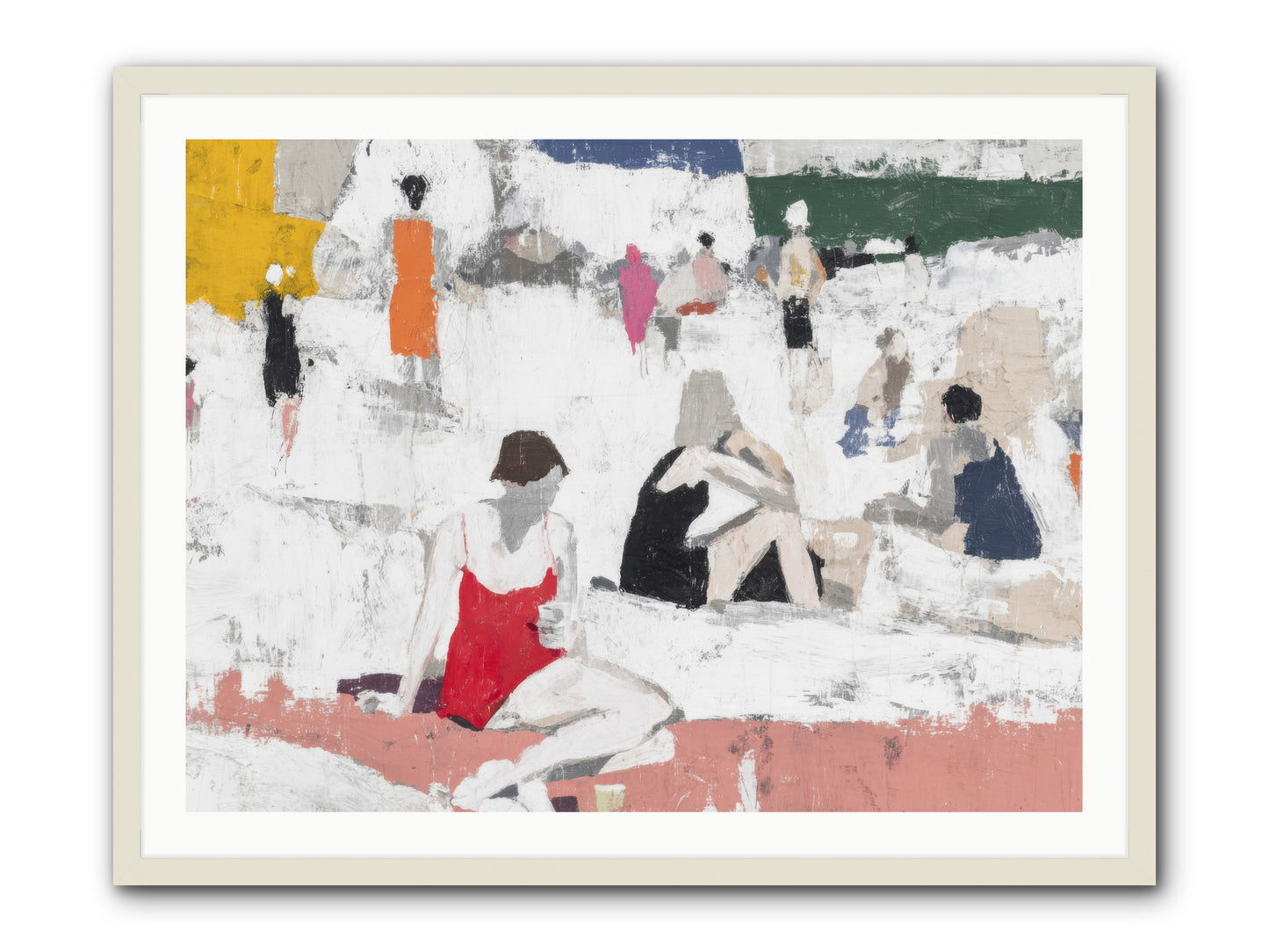 Sand-kissed No.4 -- Framed Print - White 40x30