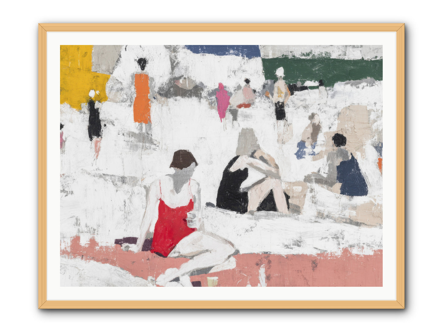 Sand-kissed No.4 -- Framed Print - Natural 48x36
