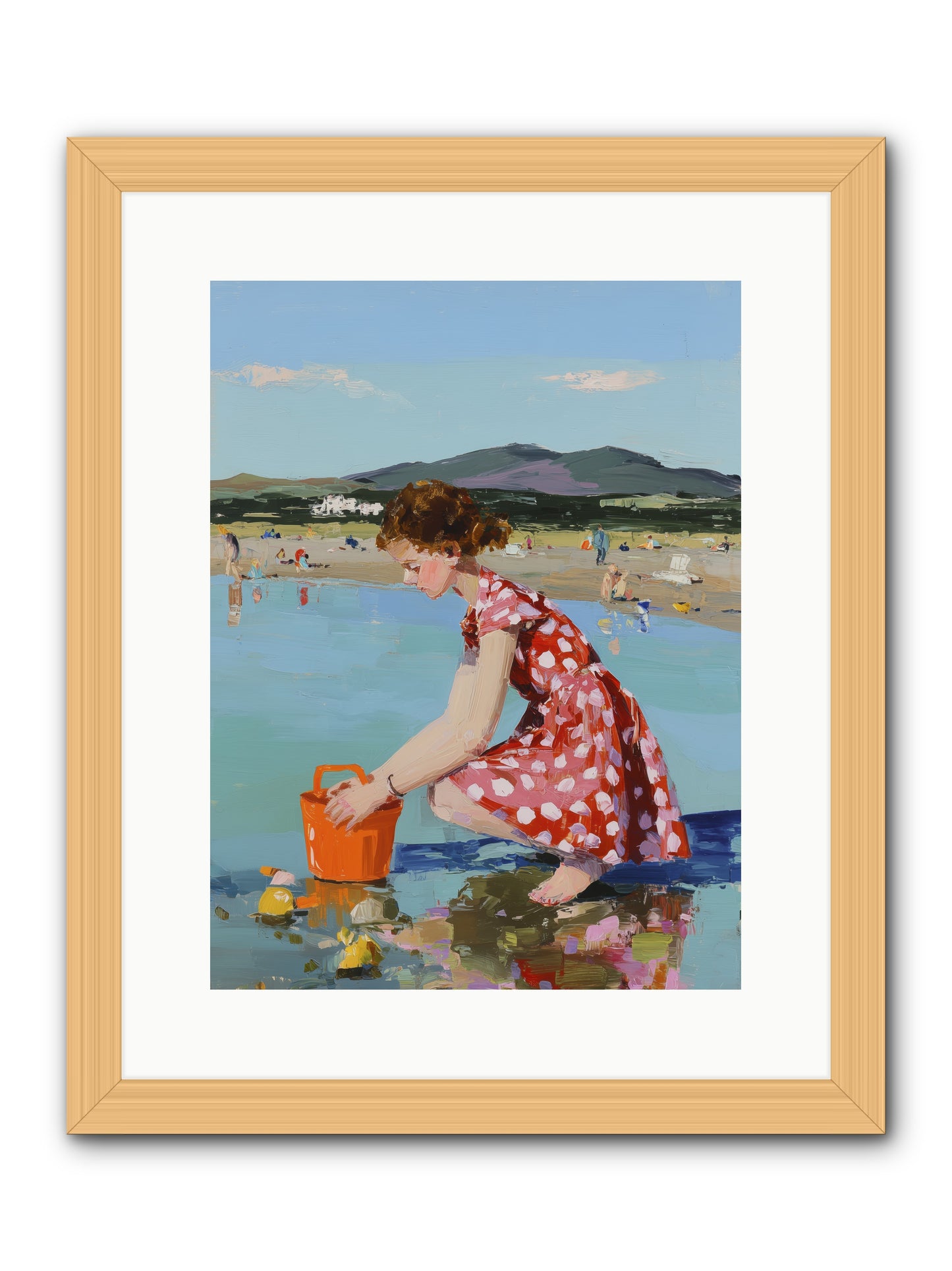Sandcastle Dreams -- Framed Print - Natural 12x16