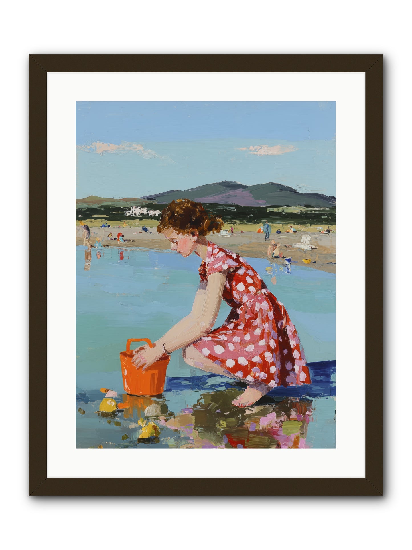 Sandcastle Dreams -- Framed Print - Black 18x24
