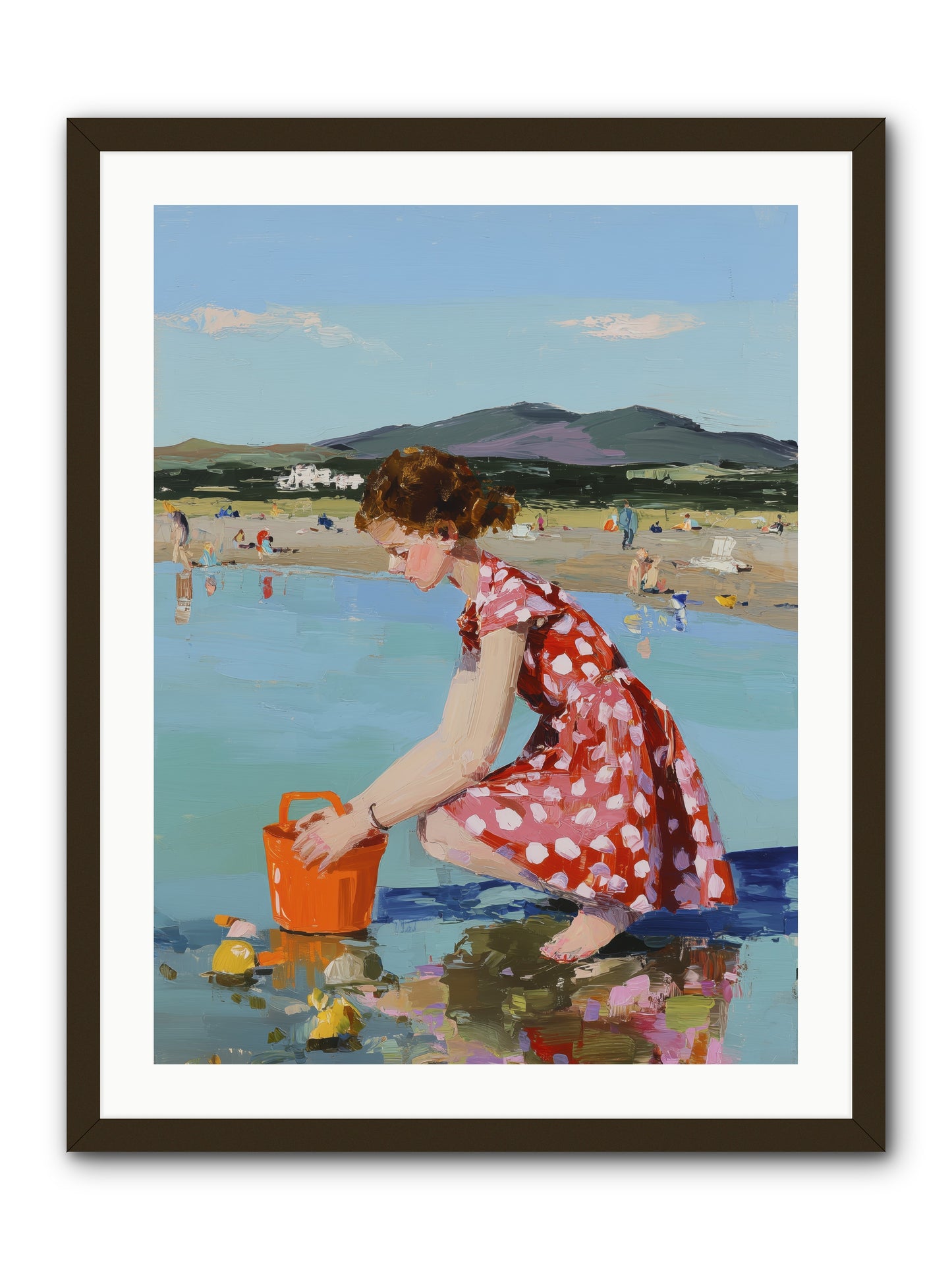 Sandcastle Dreams -- Framed Print - Black 24x32