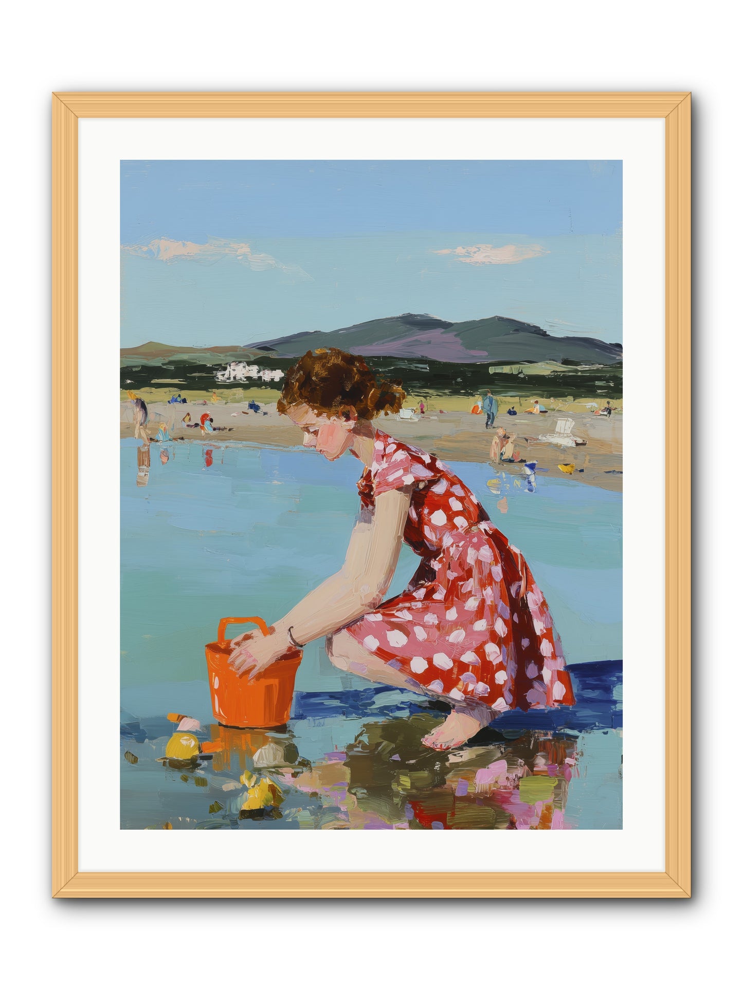 Sandcastle Dreams -- Framed Print - Natural 24x32