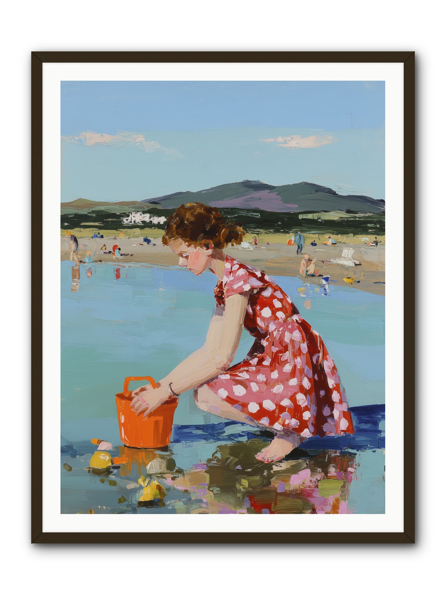 Sandcastle Dreams -- Framed Print - Black 36x48