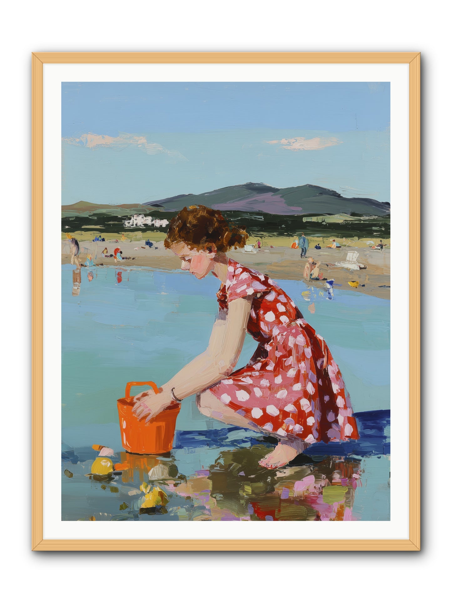 Sandcastle Dreams -- Framed Print - Natural 36x48