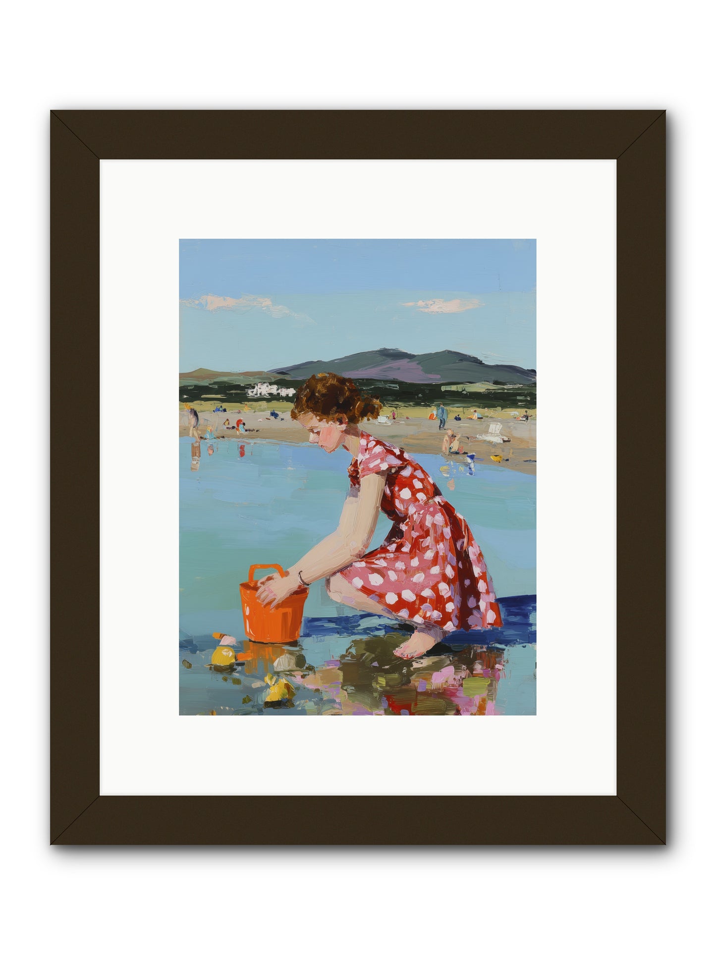 Sandcastle Dreams -- Framed Print - Black 9x12