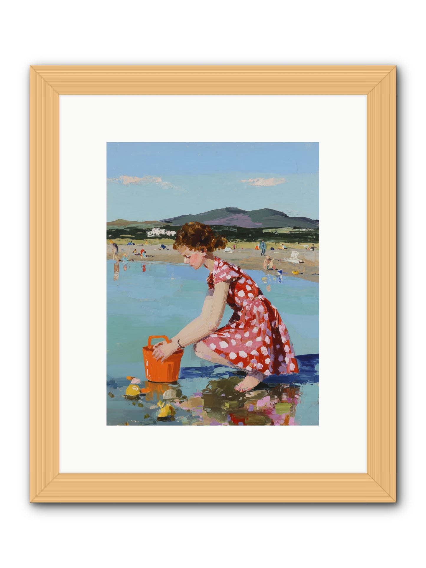 Sandcastle Dreams -- Framed Print - Natural 9x12