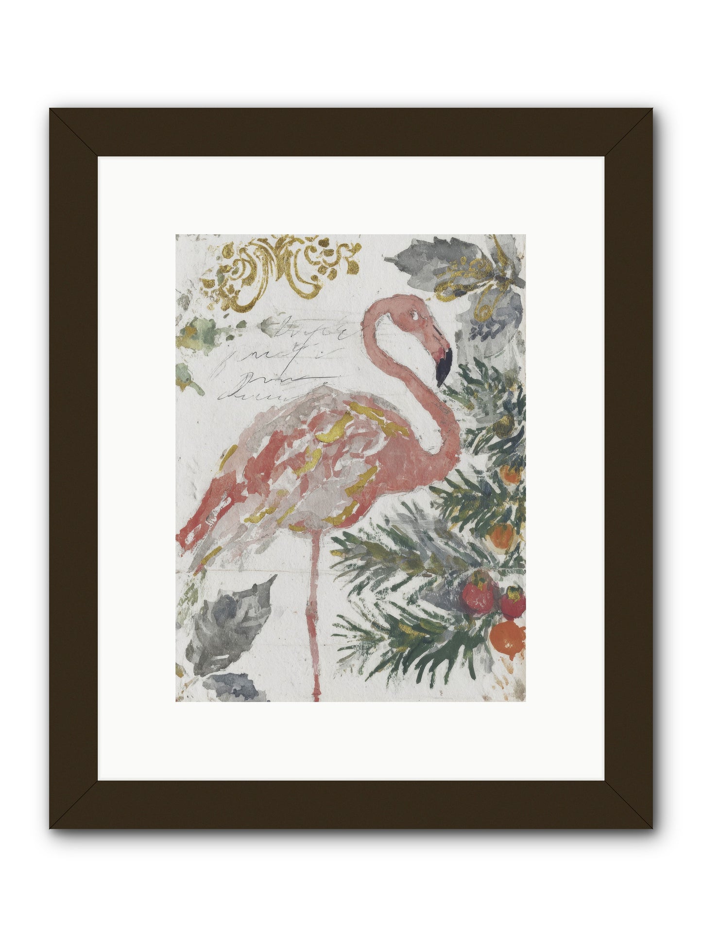 Sandcastle Snowflakes -- Framed Print - Black 9x12