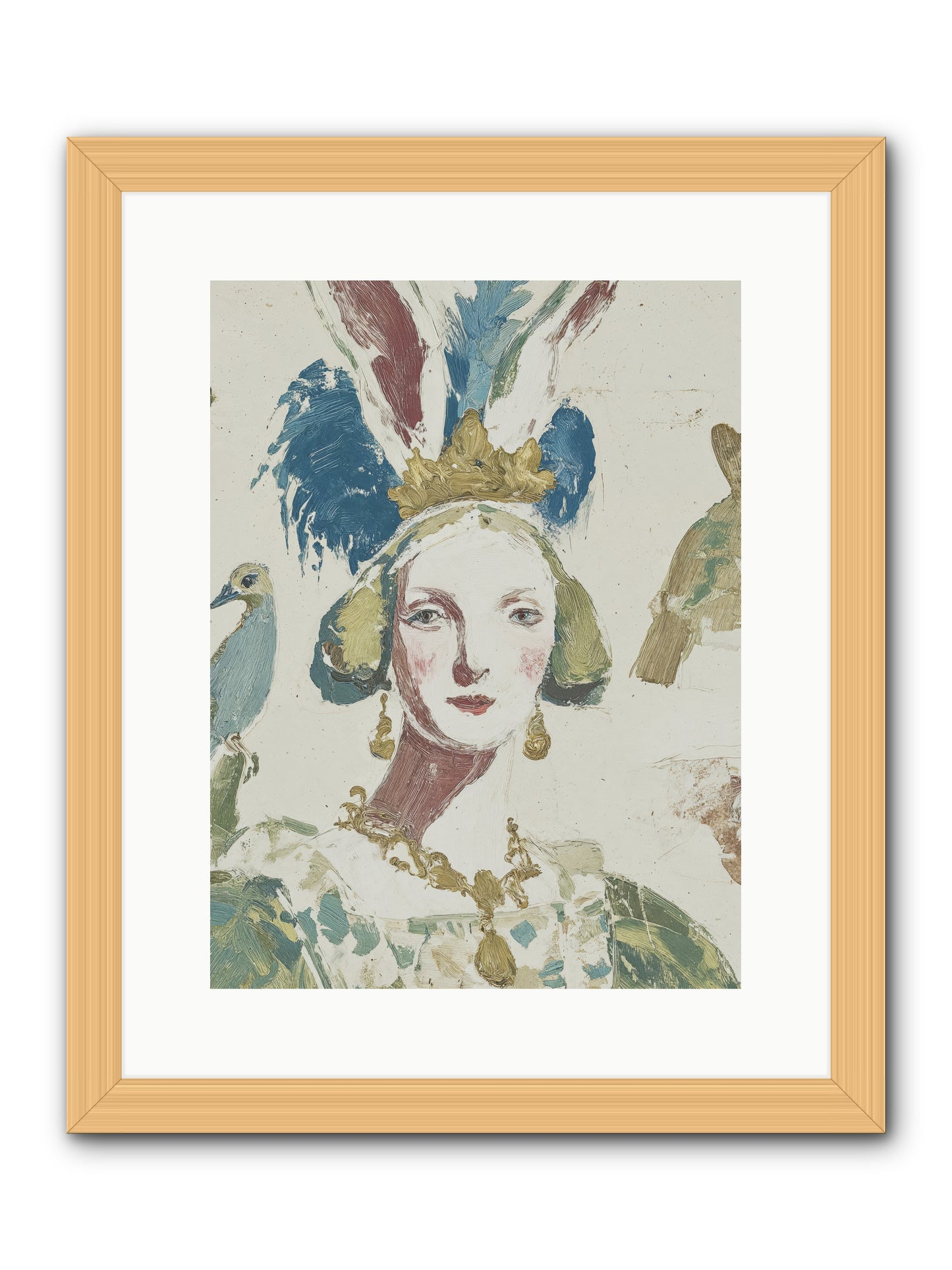 Sapphire Doesn't Apologize -- Framed Print - Natural 12x16