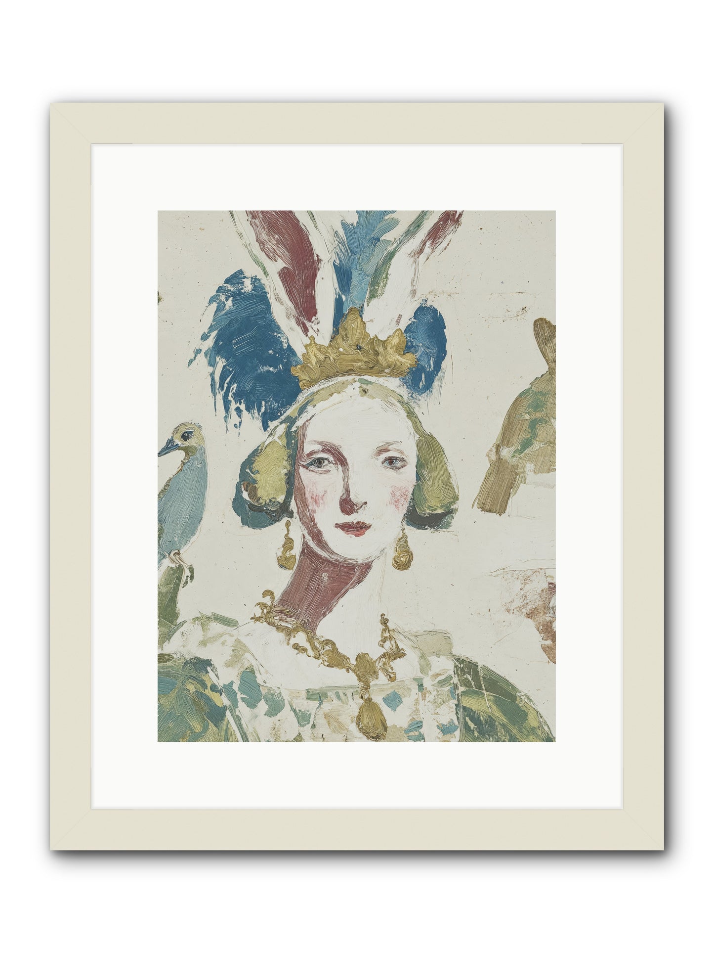 Sapphire Doesn't Apologize -- Framed Print - White 12x16