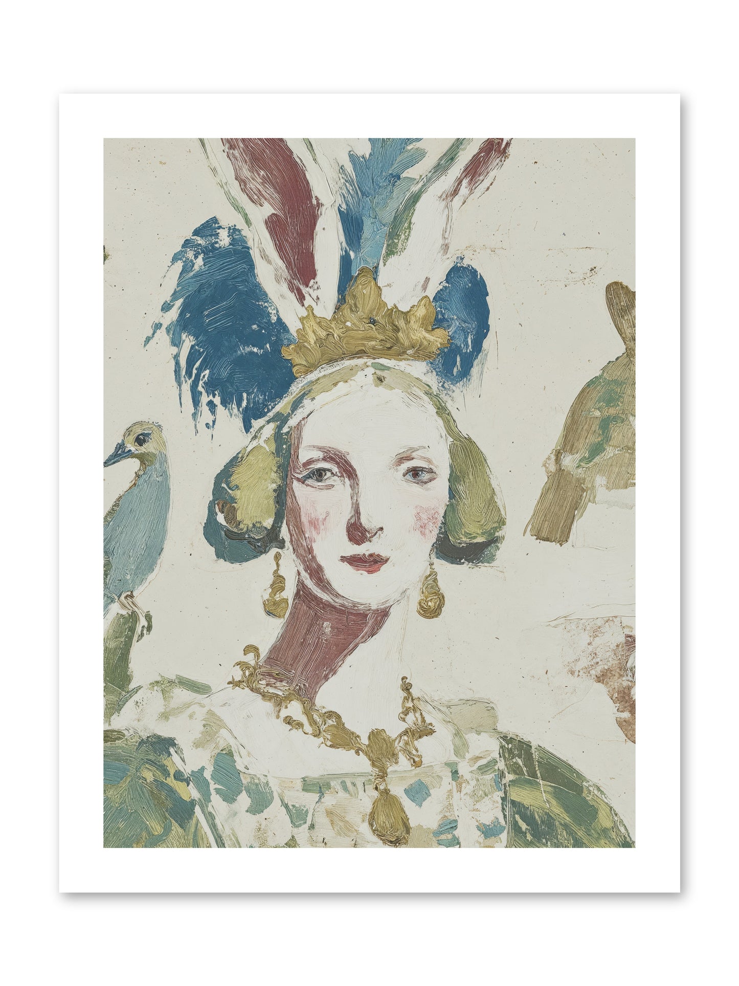 Sapphire Doesn't Apologize -- Paper Print 12x16