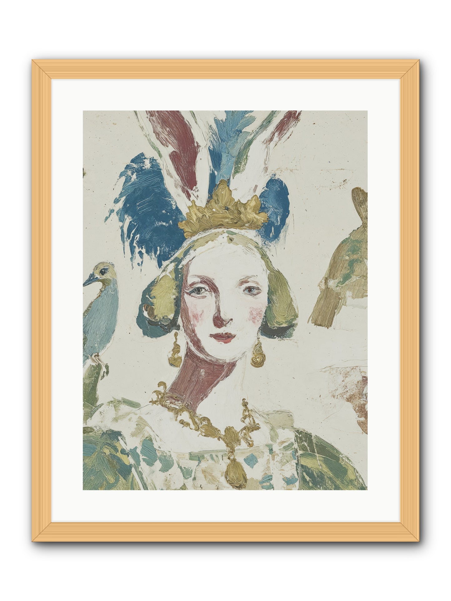 Sapphire Doesn't Apologize -- Framed Print - Natural 18x24