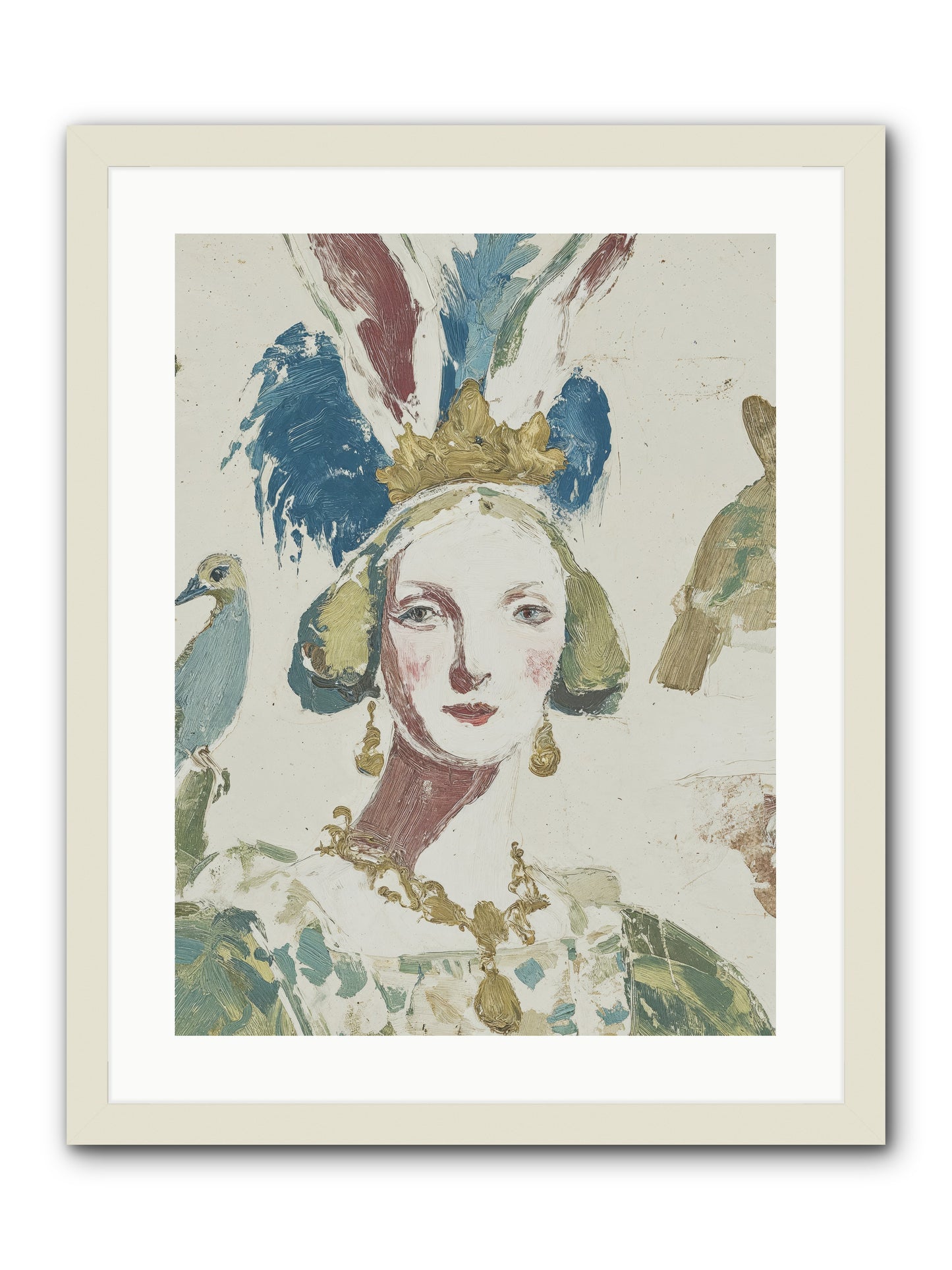 Sapphire Doesn't Apologize -- Framed Print - White 18x24