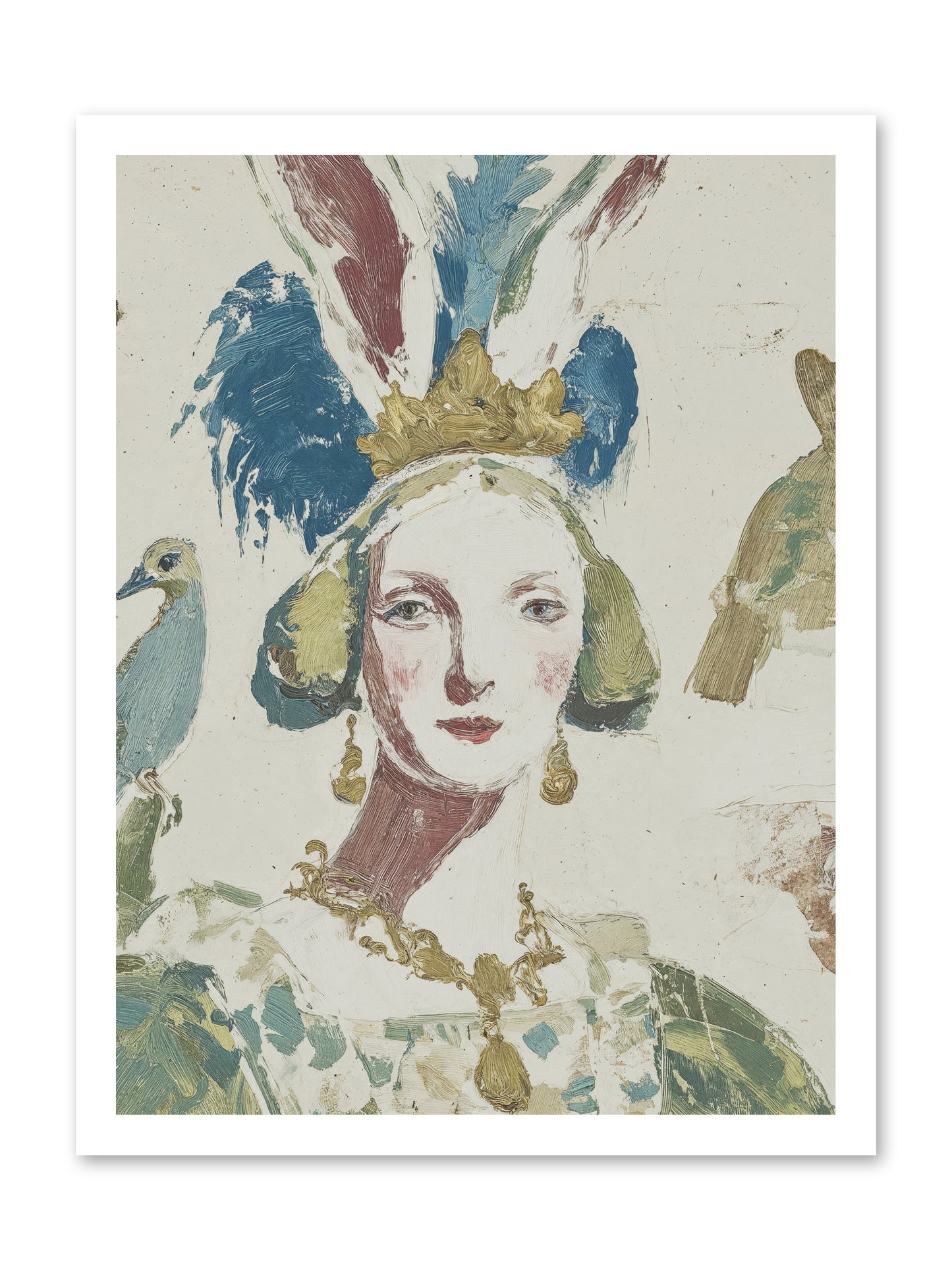 Sapphire Doesn't Apologize -- Loose Canvas Print 18x24