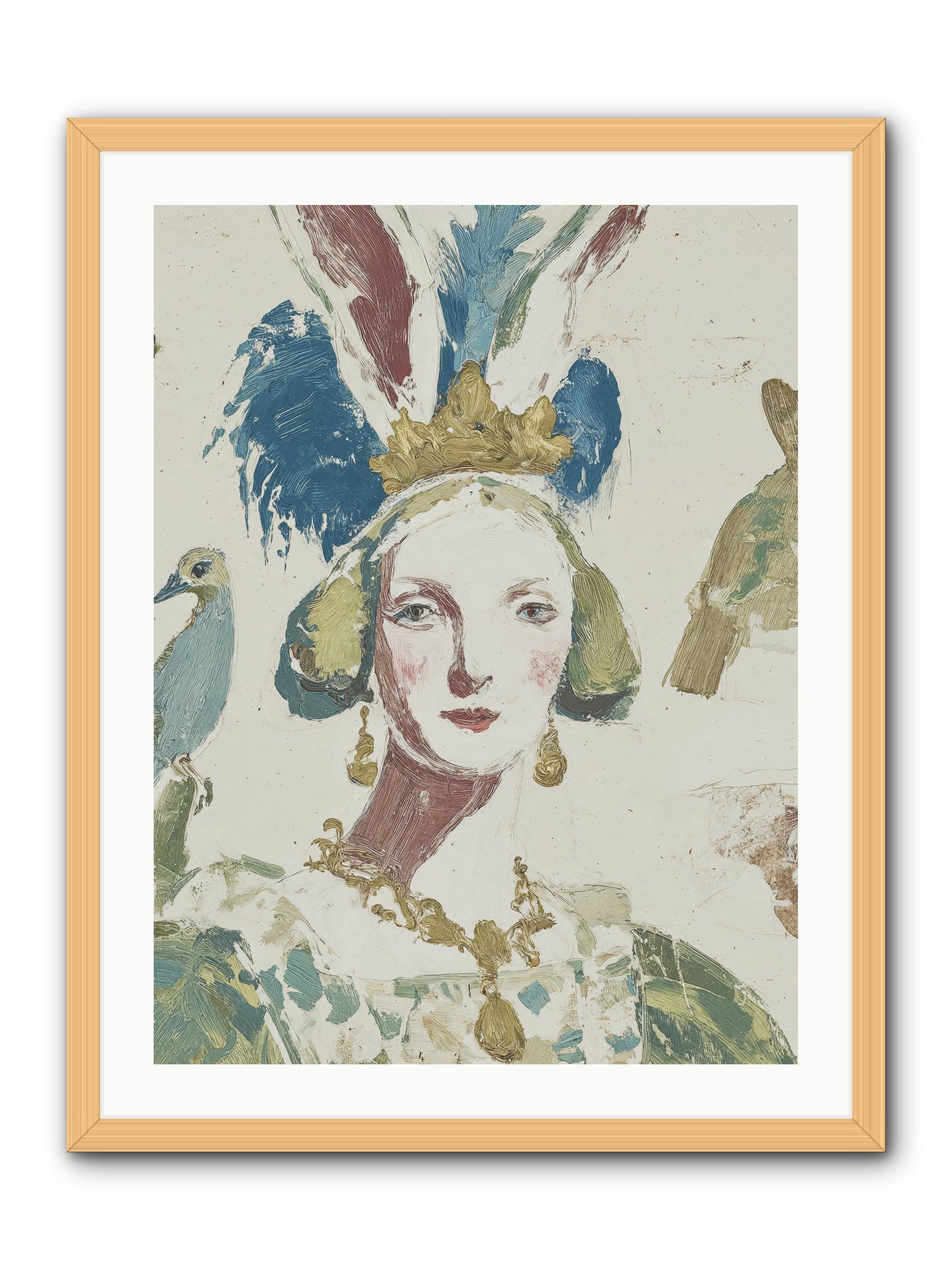 Sapphire Doesn't Apologize -- Framed Print - Natural 24x32
