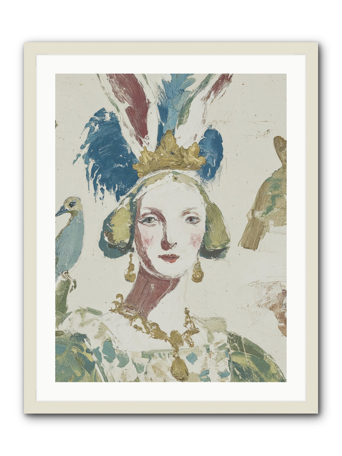 Sapphire Doesn't Apologize -- Framed Print - White 24x32