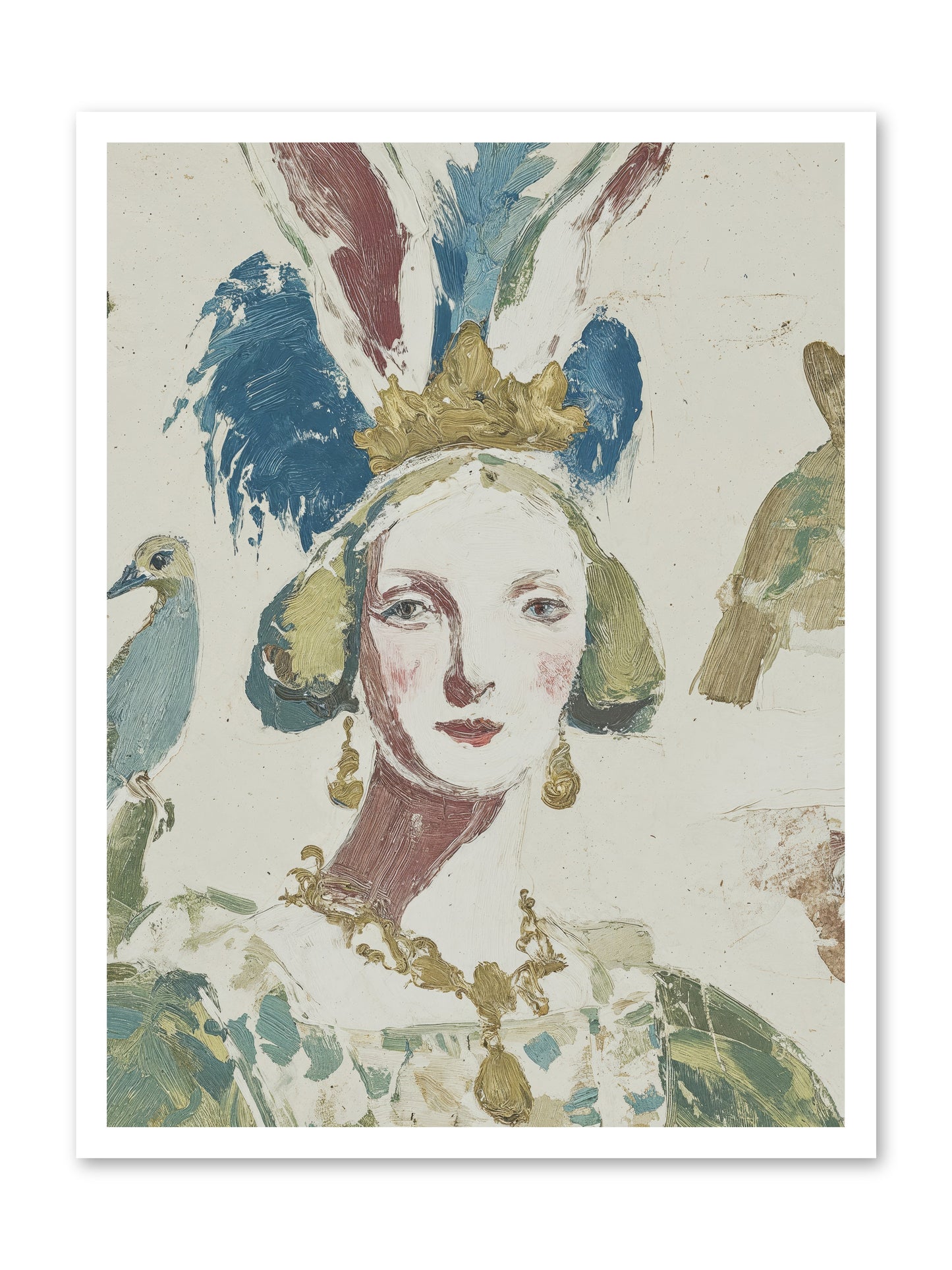 Sapphire Doesn't Apologize -- Loose Canvas Print 24x32