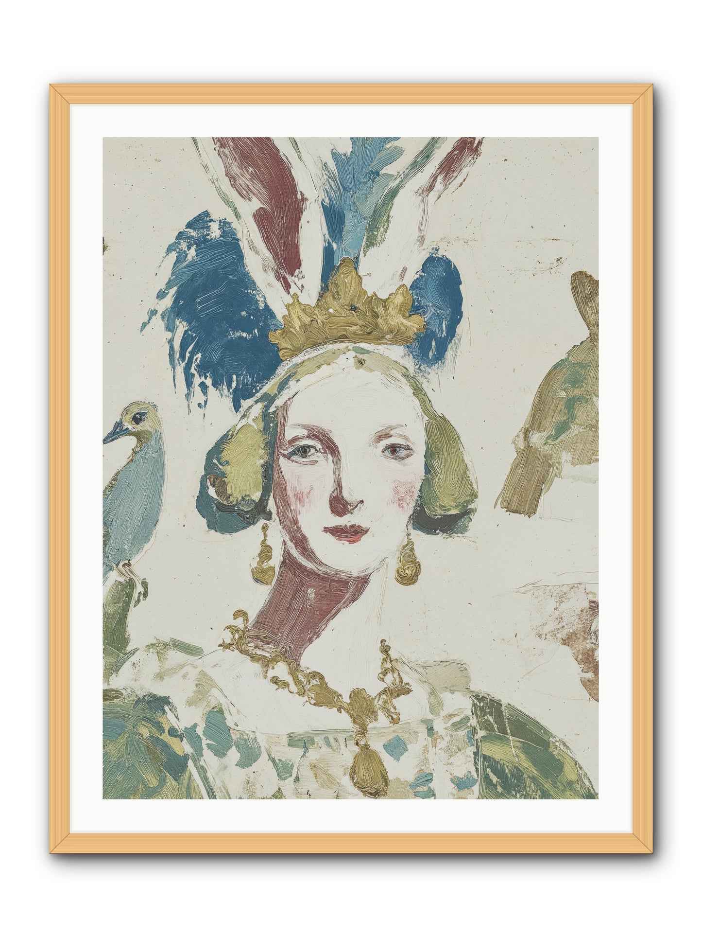Sapphire Doesn't Apologize -- Framed Print - Natural 30x40