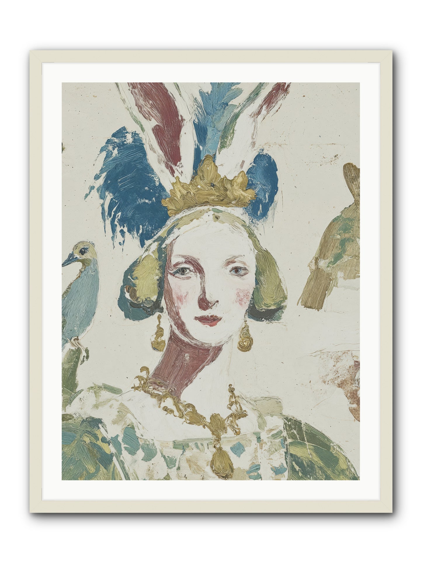 Sapphire Doesn't Apologize -- Framed Print - White 30x40