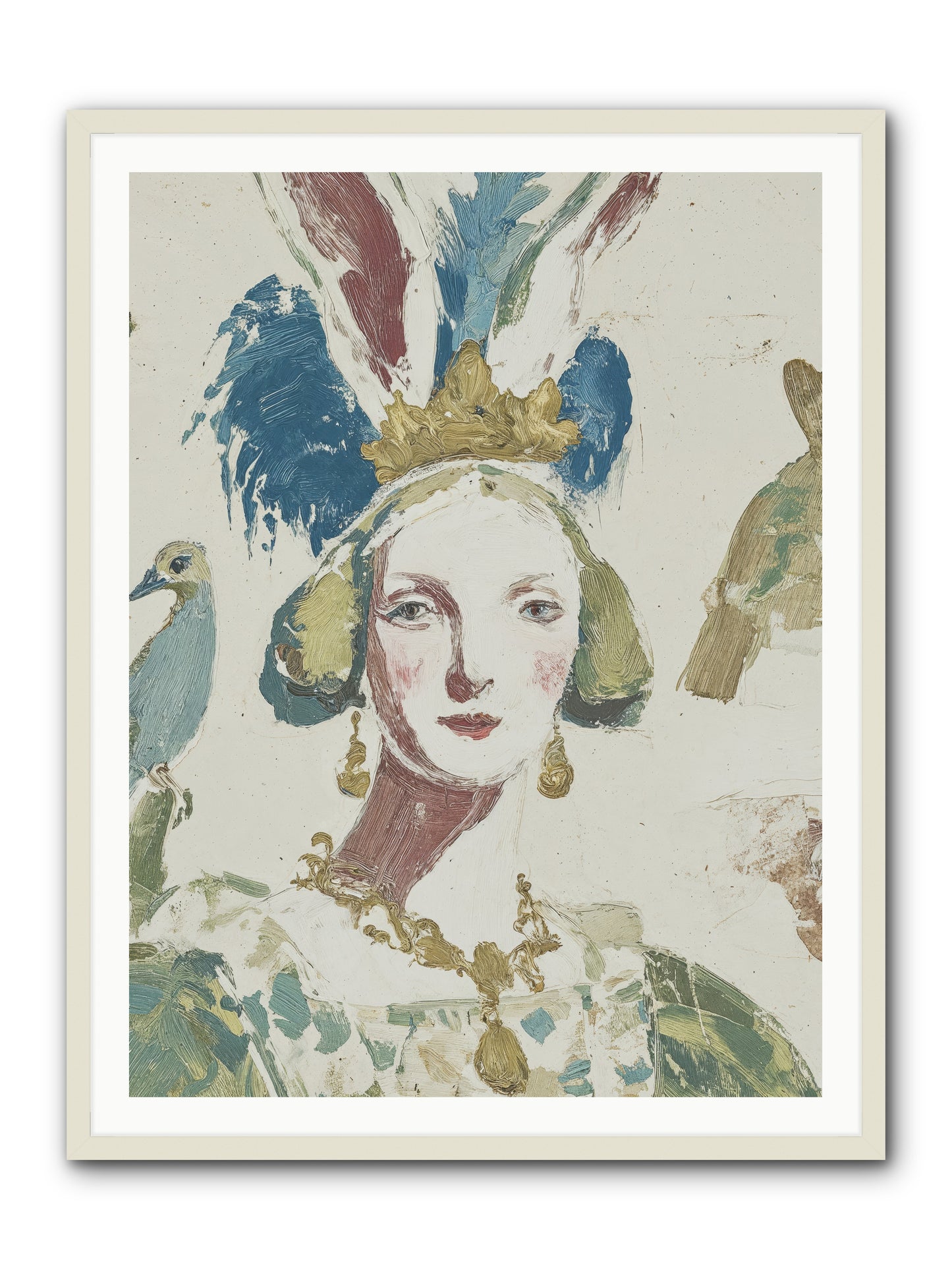 Sapphire Doesn't Apologize -- Framed Print - White 36x48