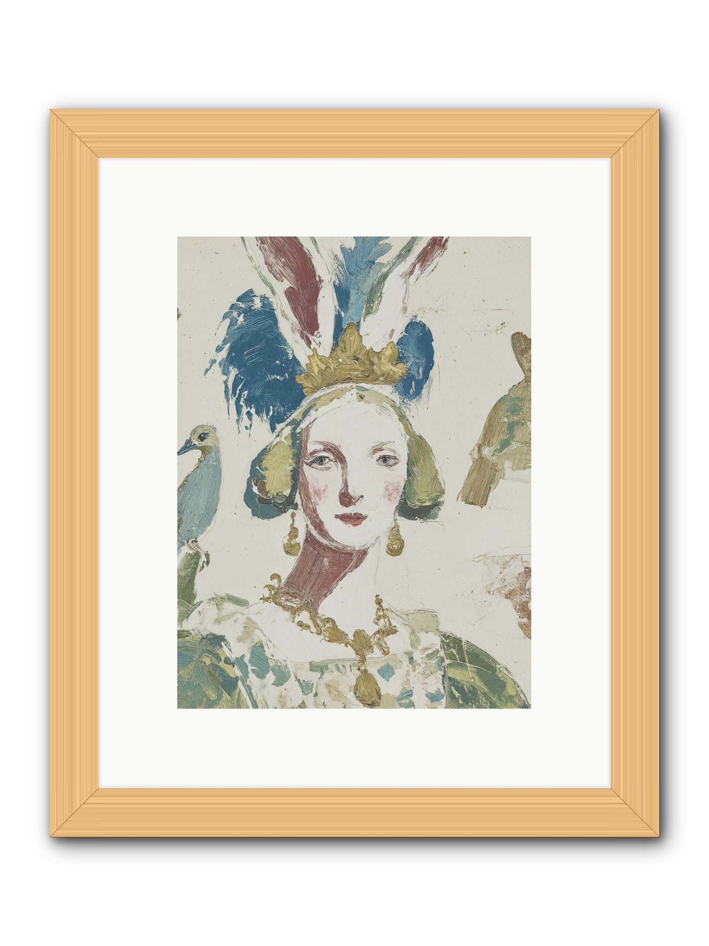 Sapphire Doesn't Apologize -- Framed Print - Natural 9x12