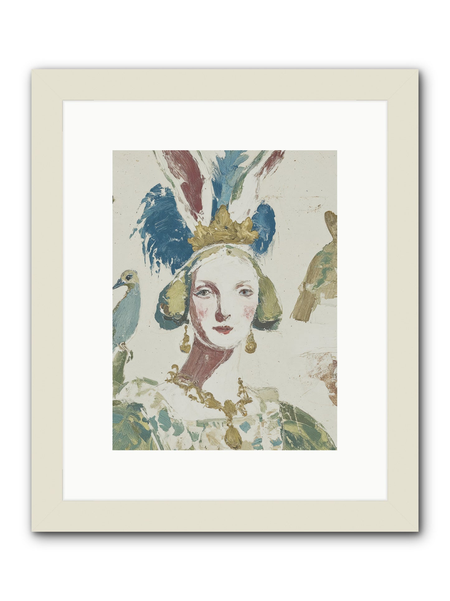 Sapphire Doesn't Apologize -- Framed Print - White 9x12