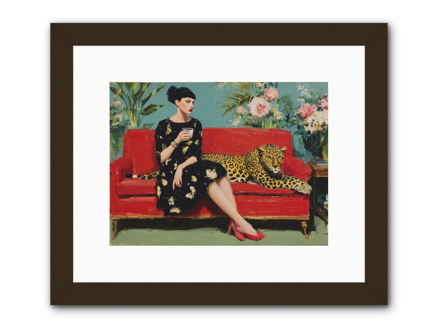 Sapphire Exchange-REZ -- Framed Print - Black 12x9