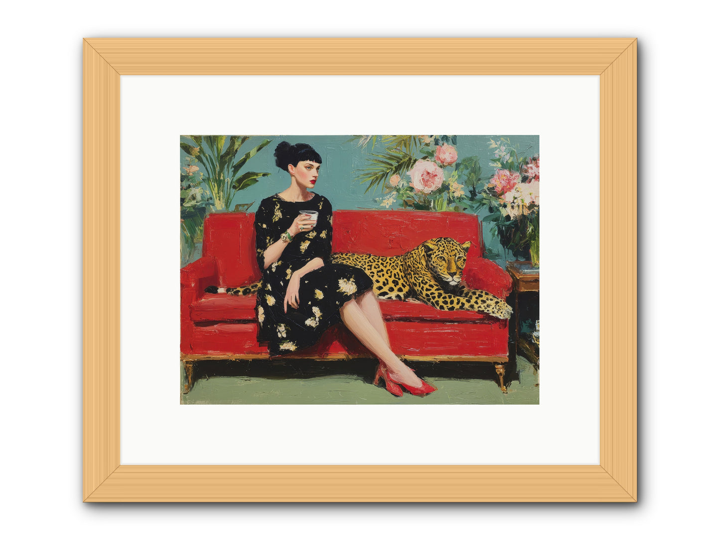 Sapphire Exchange-REZ -- Framed Print - Natural 12x9