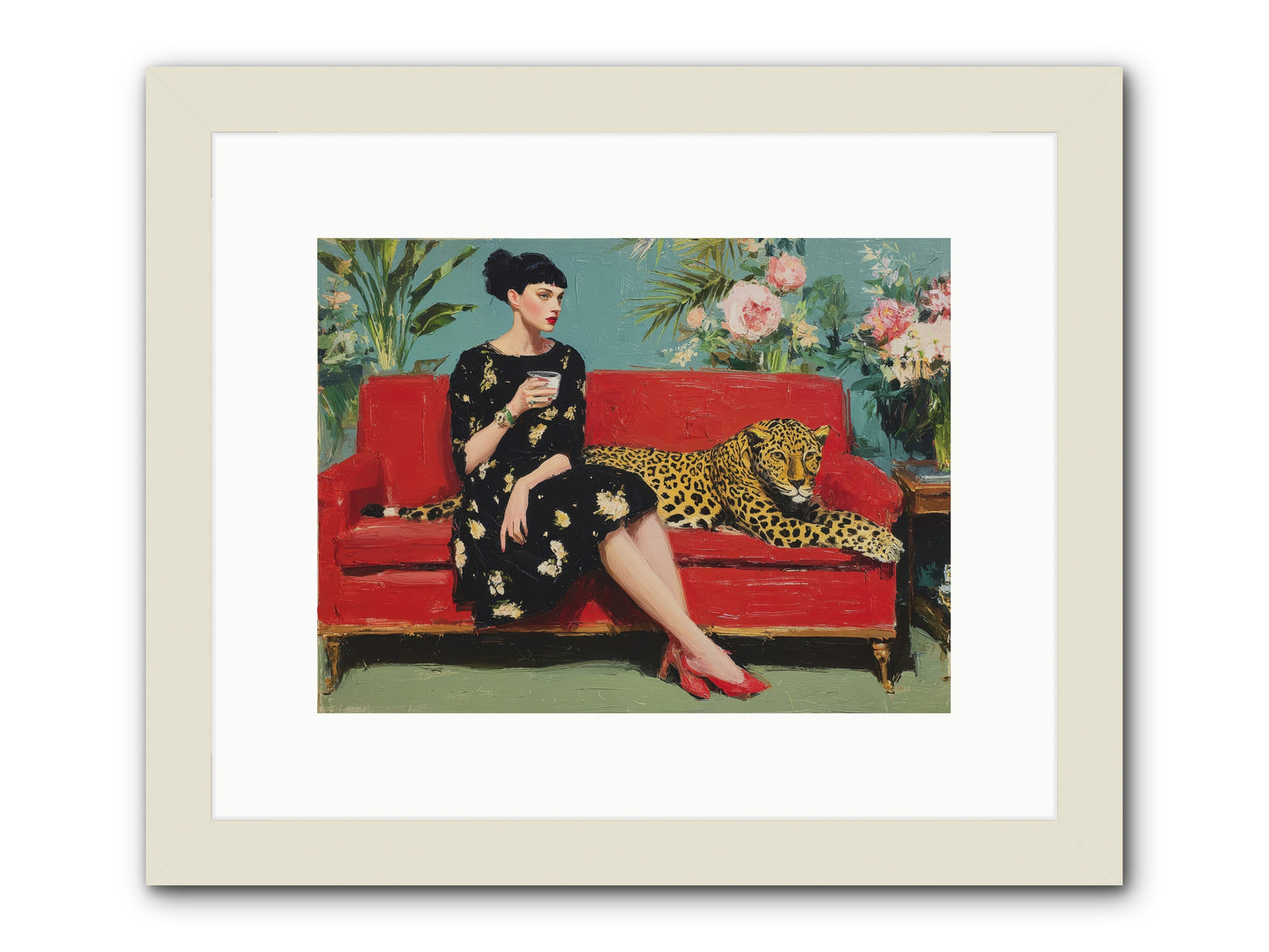 Sapphire Exchange-REZ -- Framed Print - White 12x9