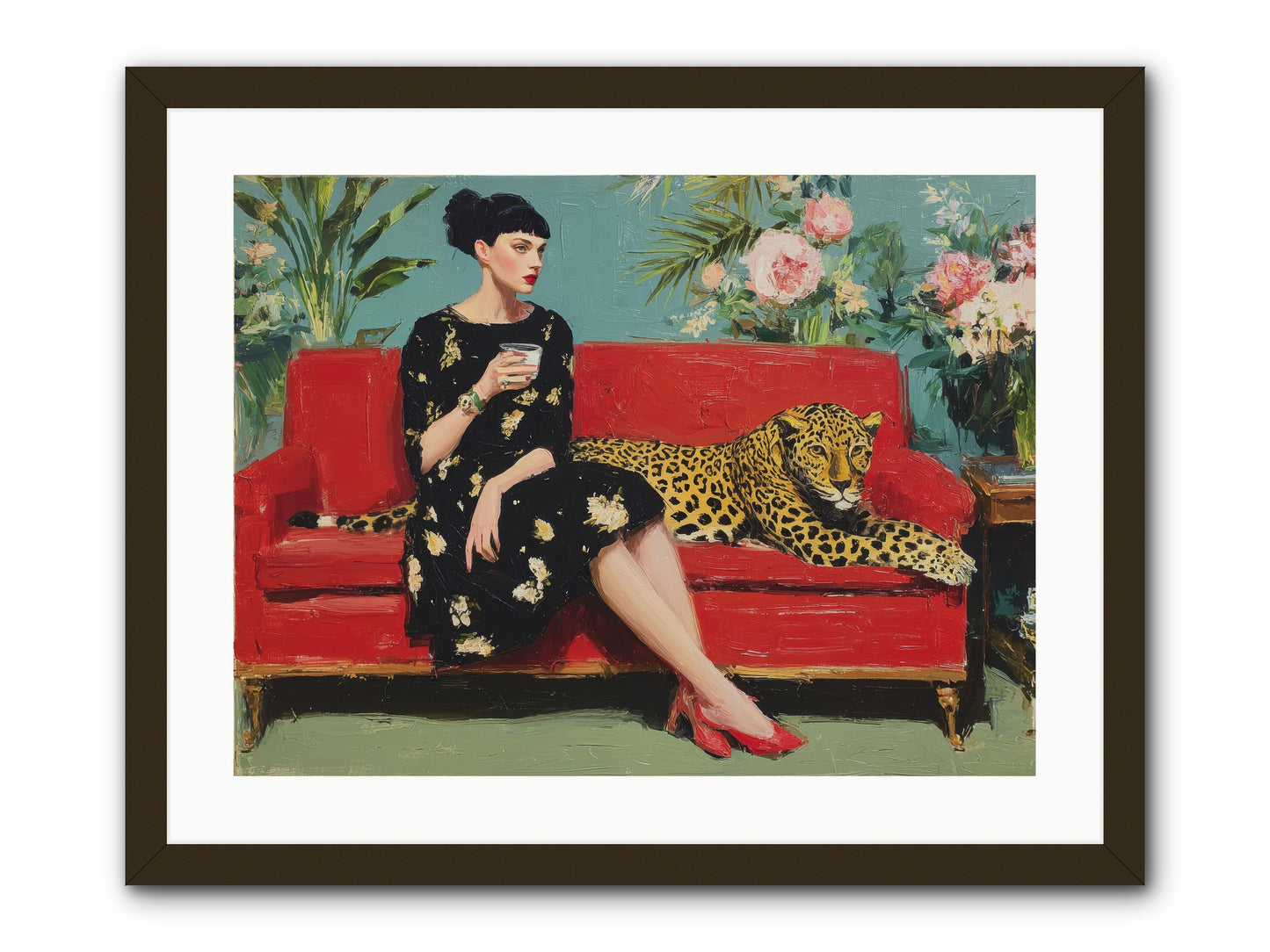 Sapphire Exchange-REZ -- Framed Print - Black 24x18