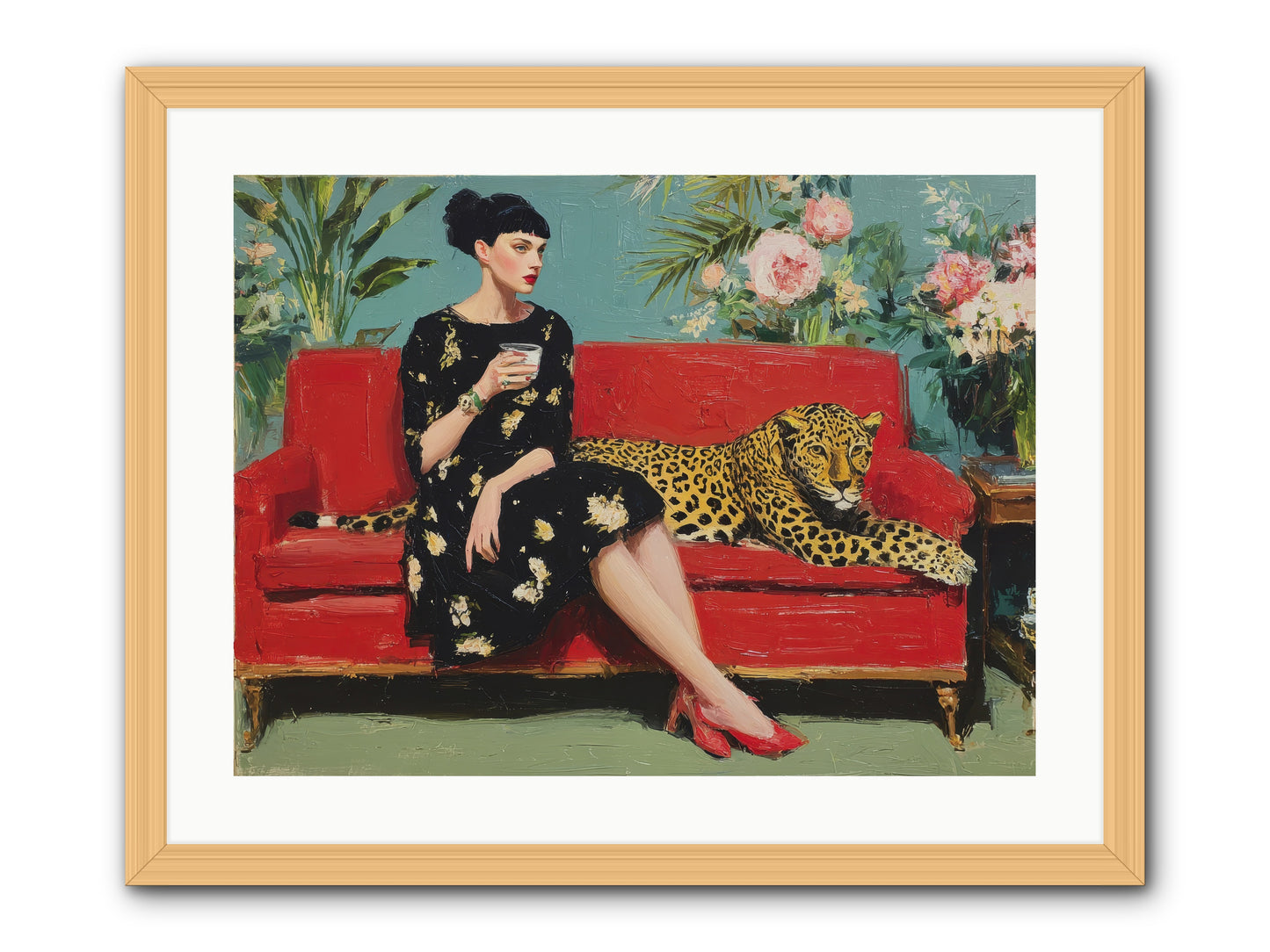 Sapphire Exchange-REZ -- Framed Print - Natural 24x18