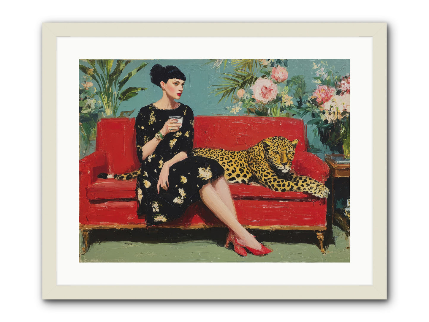 Sapphire Exchange-REZ -- Framed Print - White 24x18