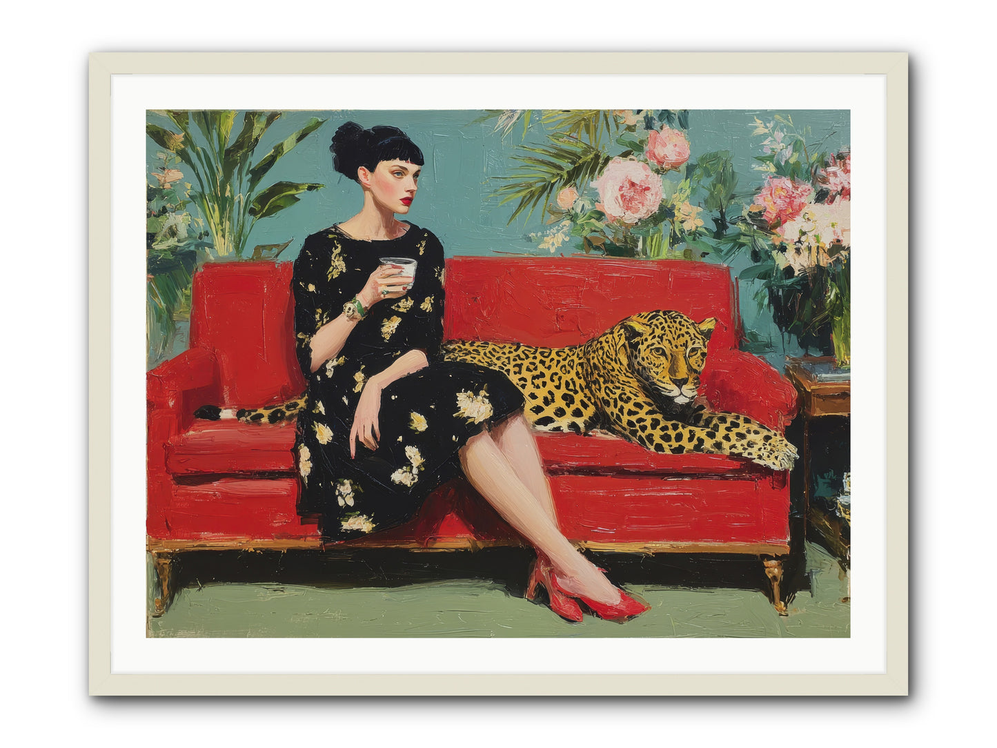 Sapphire Exchange-REZ -- Framed Print - White 40x30